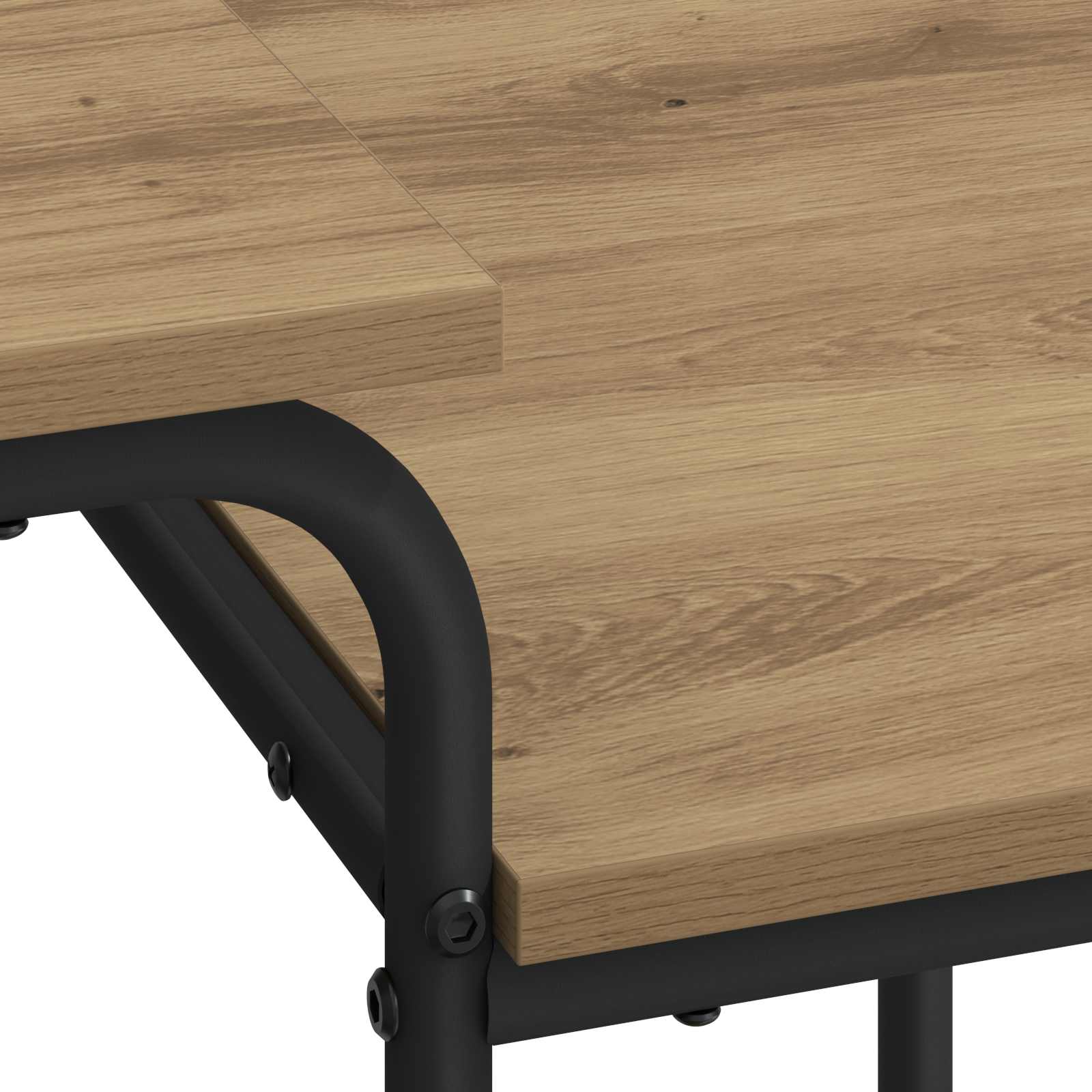 Desk with Storage Artisan Oak 100 x 50 x 75 cm