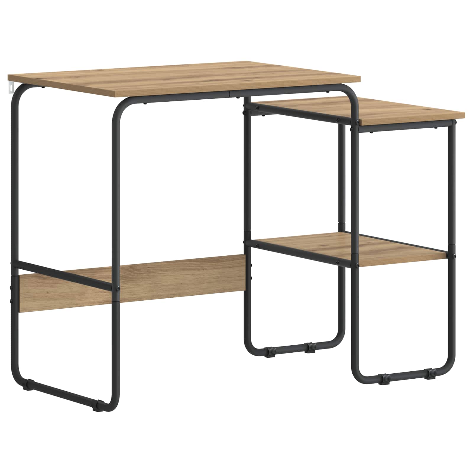 Desk with Storage Artisan Oak 100 x 50 x 75 cm