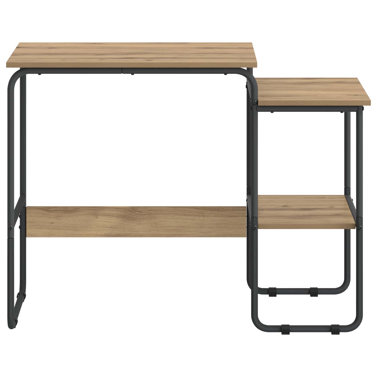 Desk with Storage Artisan Oak 100 x 50 x 75 cm