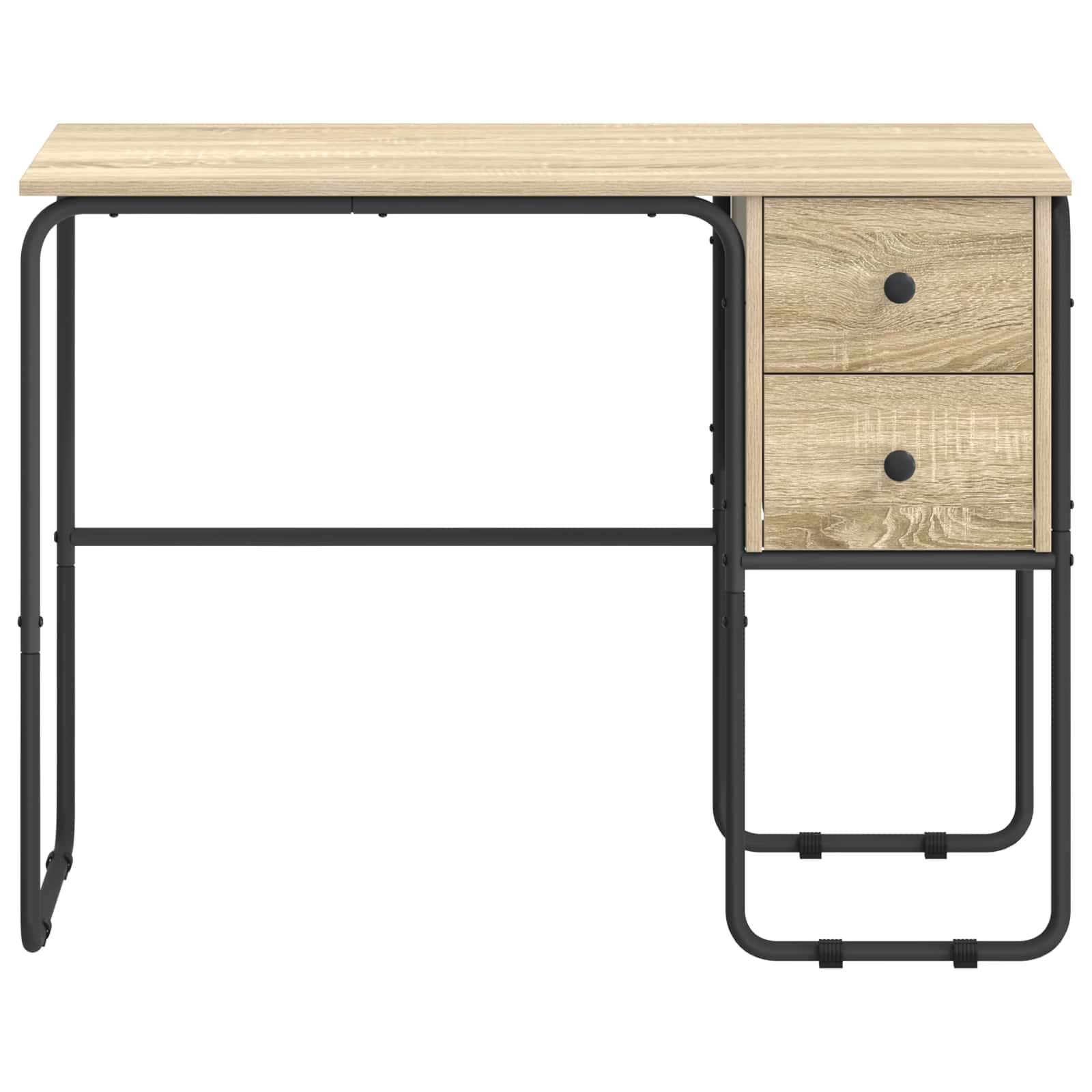 Desk with Storage Sonoma Oak 100 x 50 x 75 cm