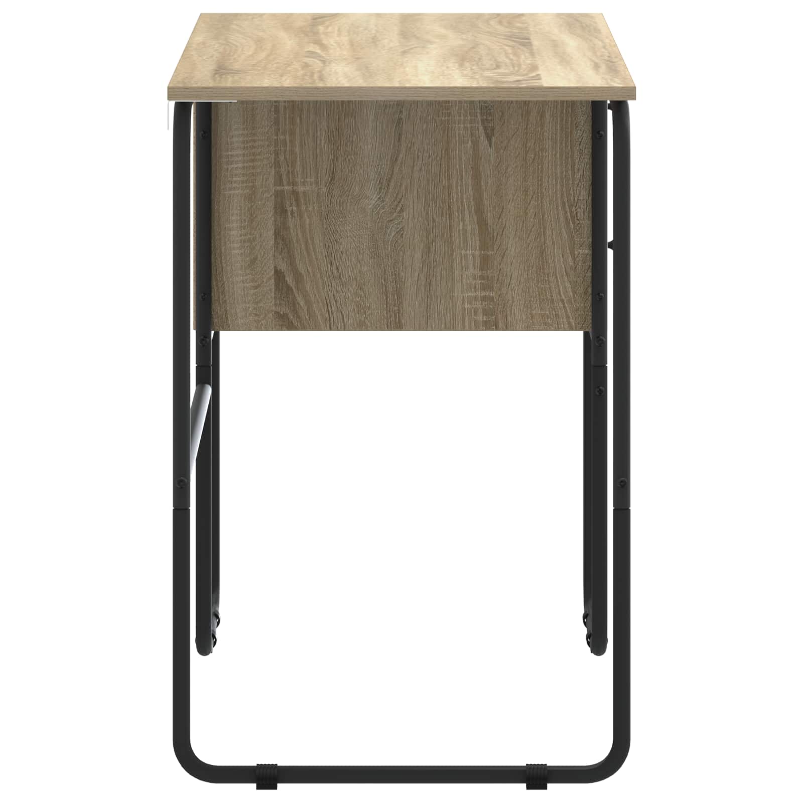 Desk with Storage Sonoma Oak 100 x 50 x 75 cm