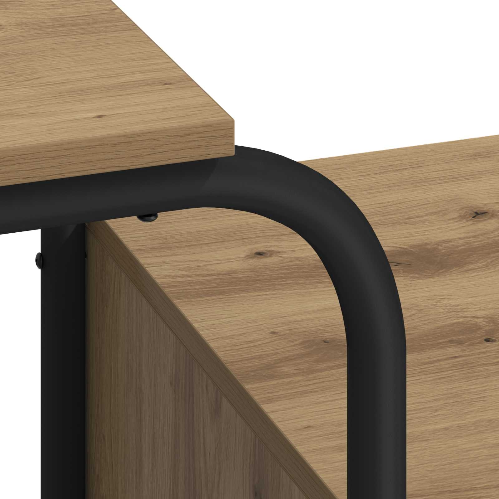 Desk with Storage Artisan Oak 145 x 50 x 75 cm