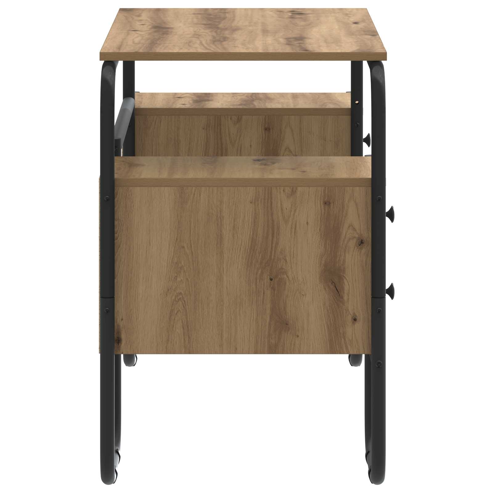 Desk with Storage Artisan Oak 145 x 50 x 75 cm
