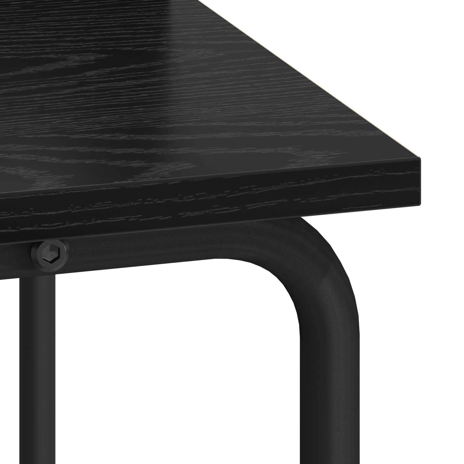 Desk with Storage Black Oak 60 x 50 x 91 cm