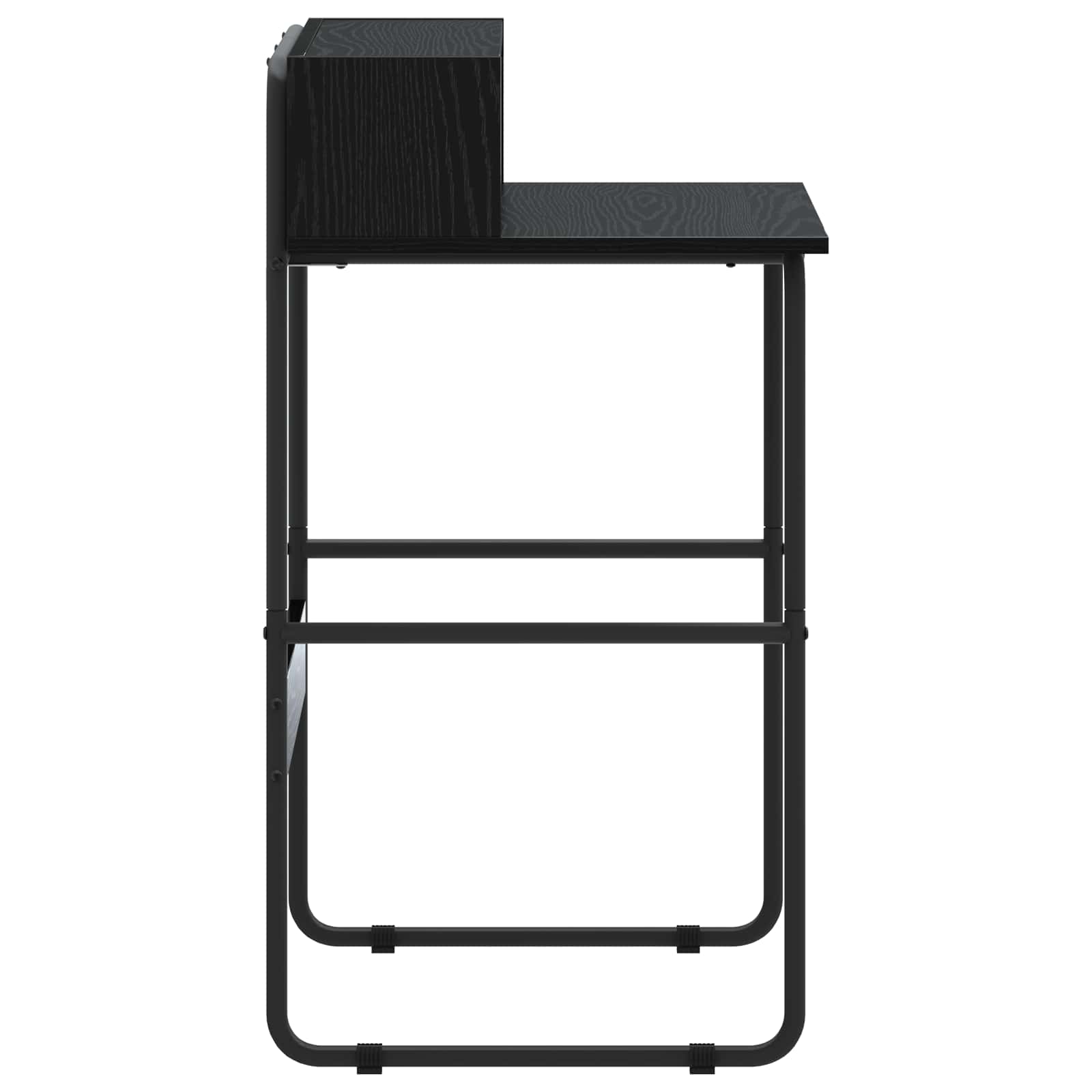 Desk with Storage Black Oak 60 x 50 x 91 cm