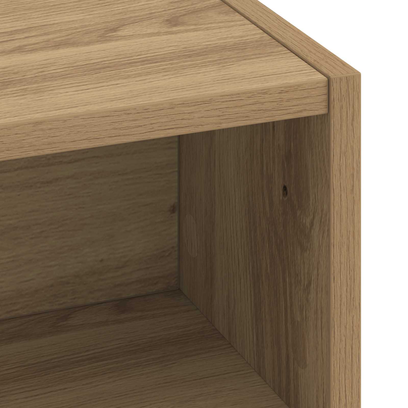 Desk with Storage Artisan Oak 80 x 50 x 91 cm