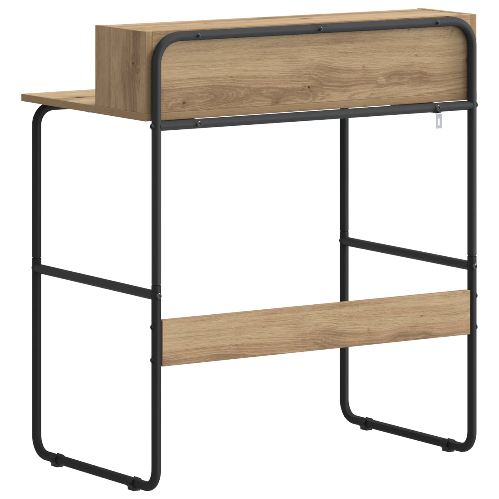 Desk with Storage Artisan Oak 80 x 50 x 91 cm