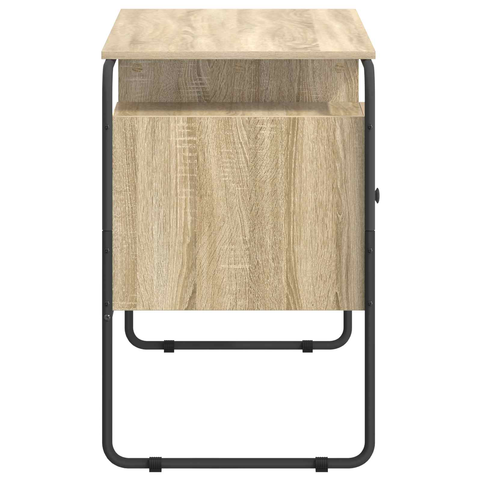 Desk with Storage Sonoma Oak 120 x 50.5 x 75.5 cm