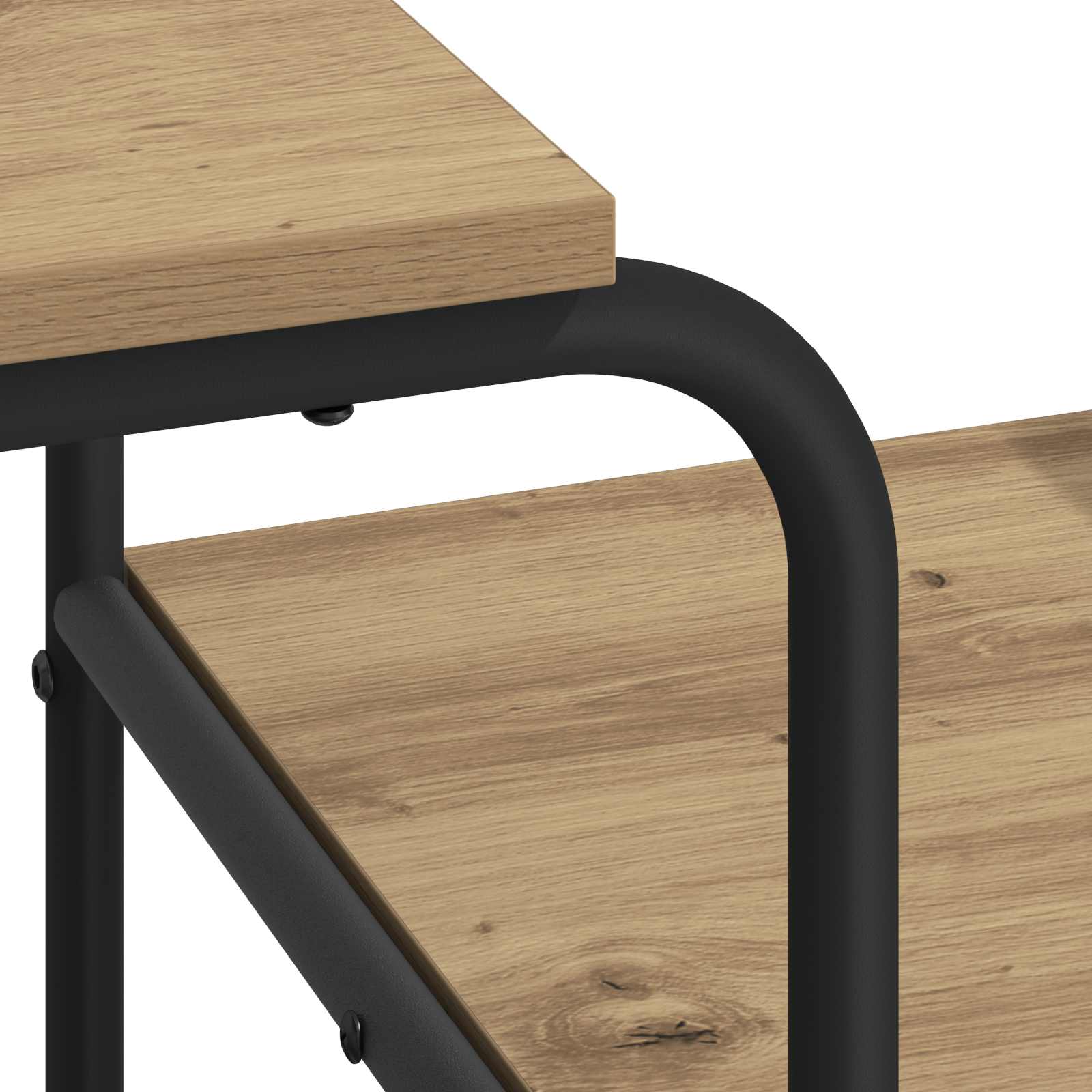 Desk with Storage Artisan Oak 131.5 x 50 x 75.5 cm