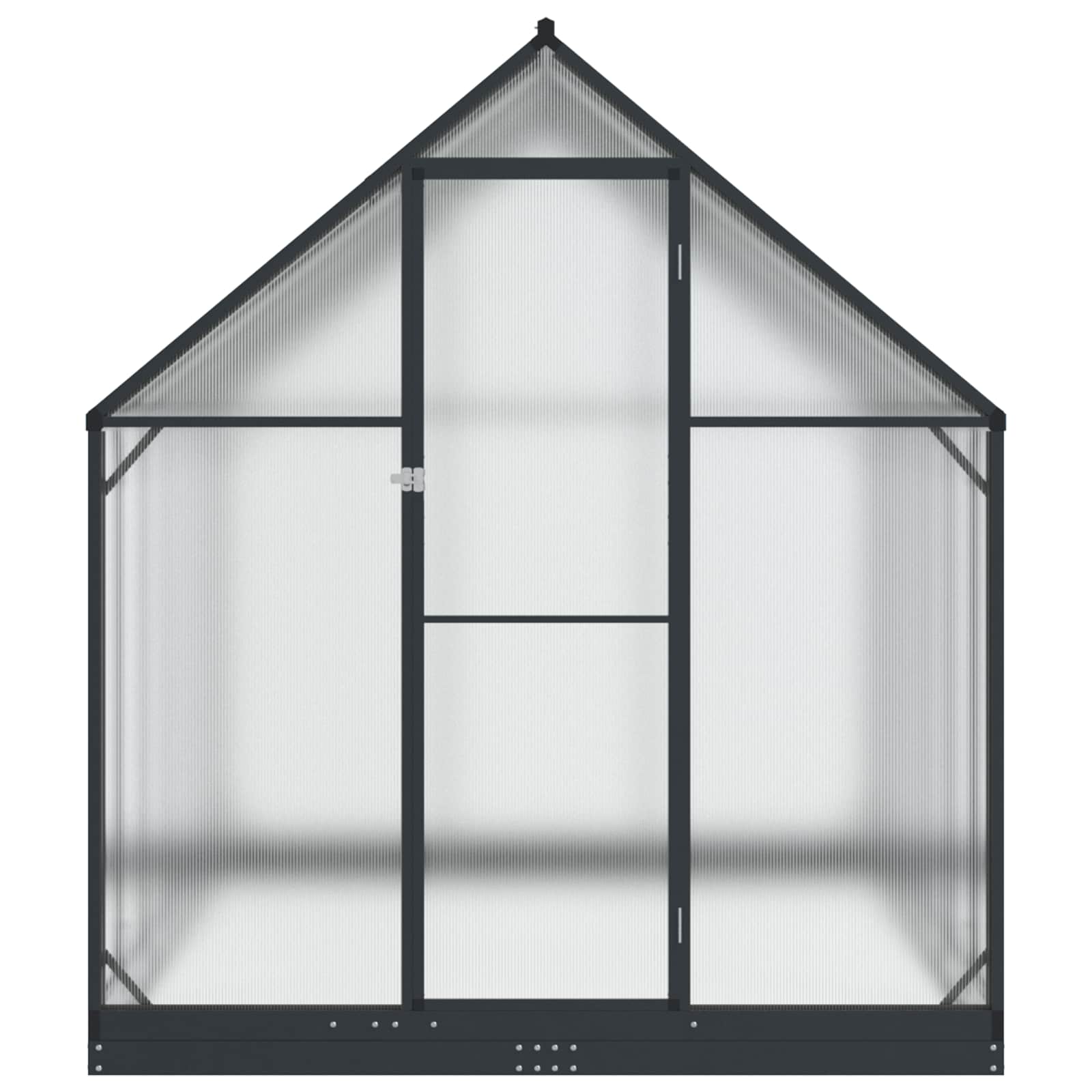Garden Greenhouse with Door Anthracite 183.5 x 363.5 x 207 cm