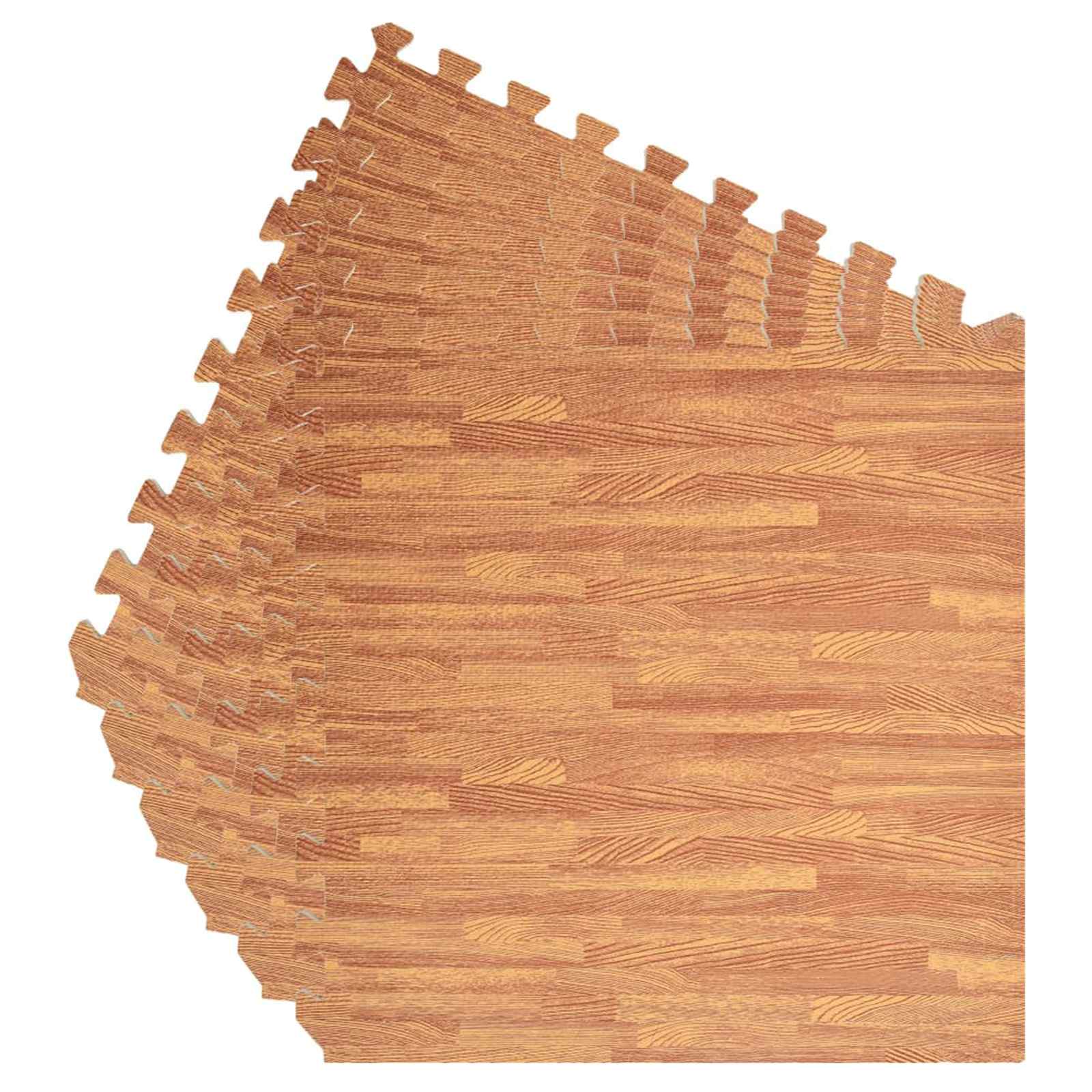 Pool Ground Mat 6 pcs Wood 4.32 ㎡ EVA Foam