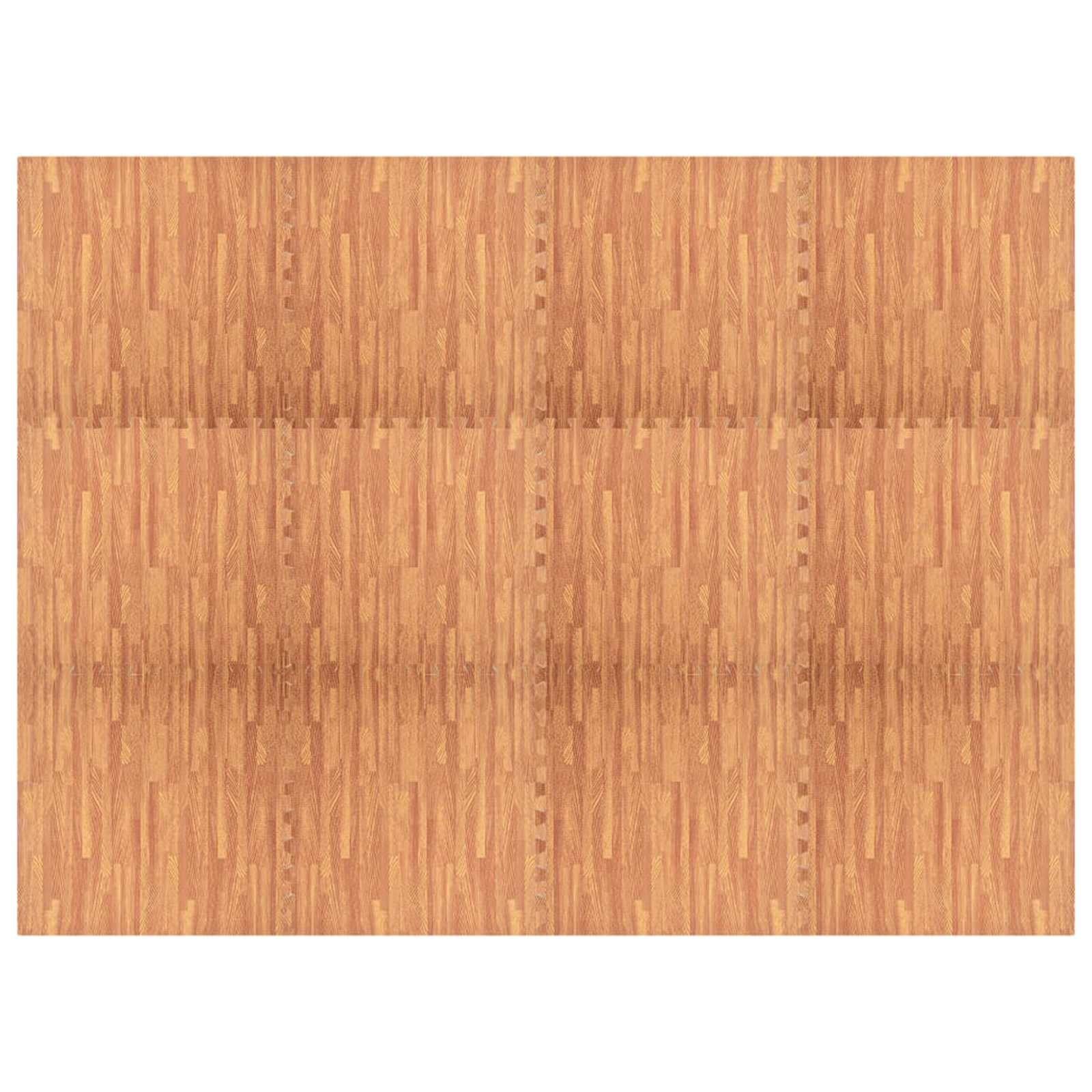 Pool Ground Mat 12 pcs Wood 4.32 ㎡ EVA Foam