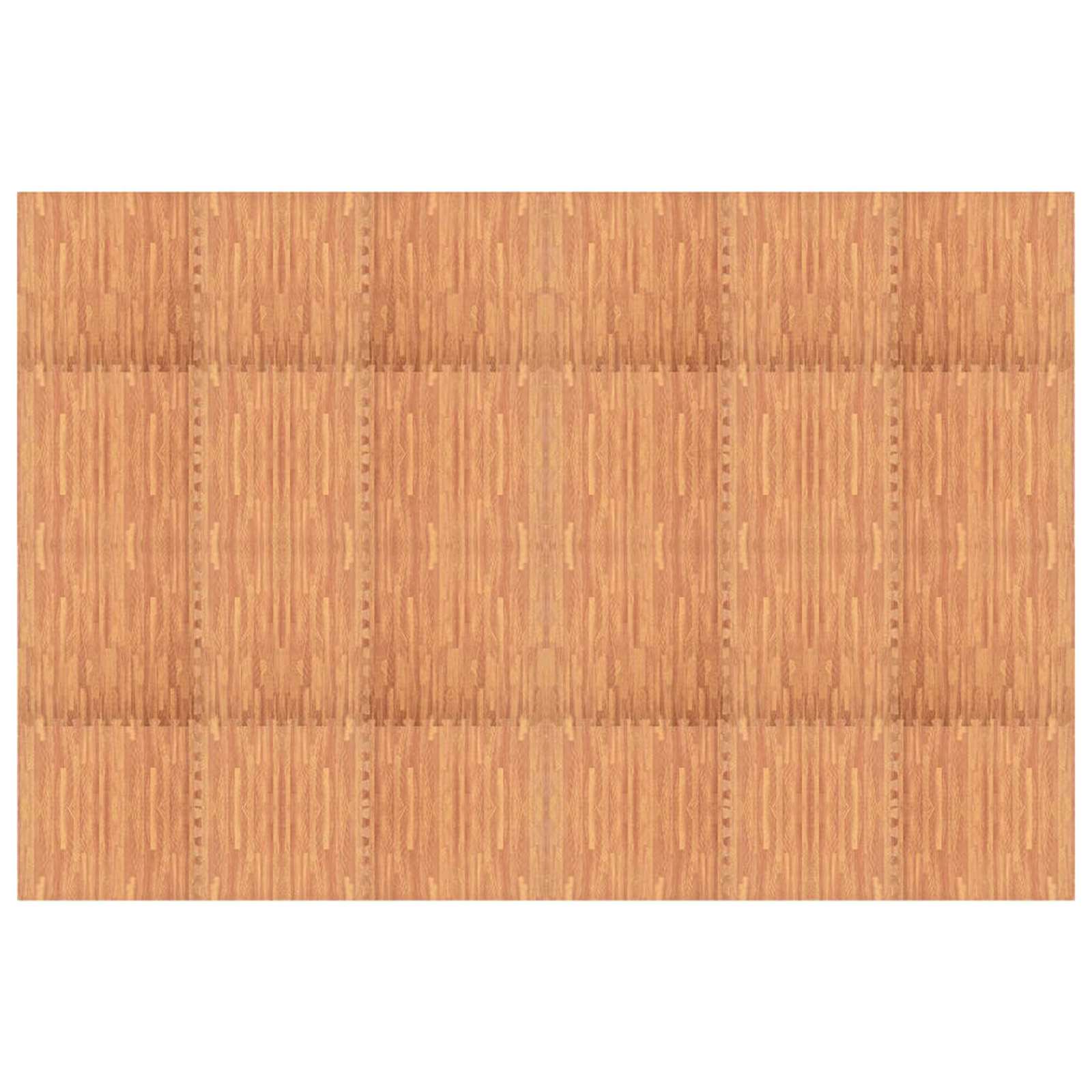 Pool Ground Mat 24 pcs Wood 8.64 ㎡ EVA Foam