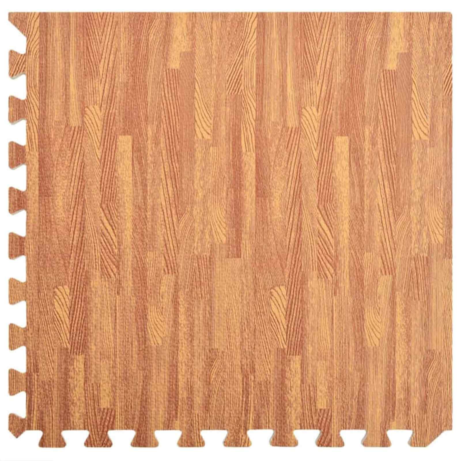 Pool Ground Mat 24 pcs Wood 8.64 ㎡ EVA Foam