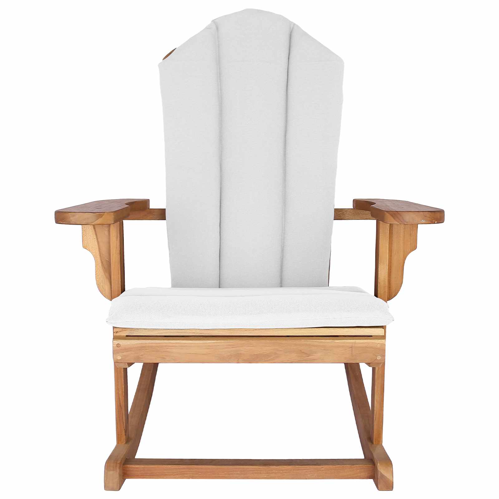 Garden Adirondack Rocking Chair Natural Solid Teak wood