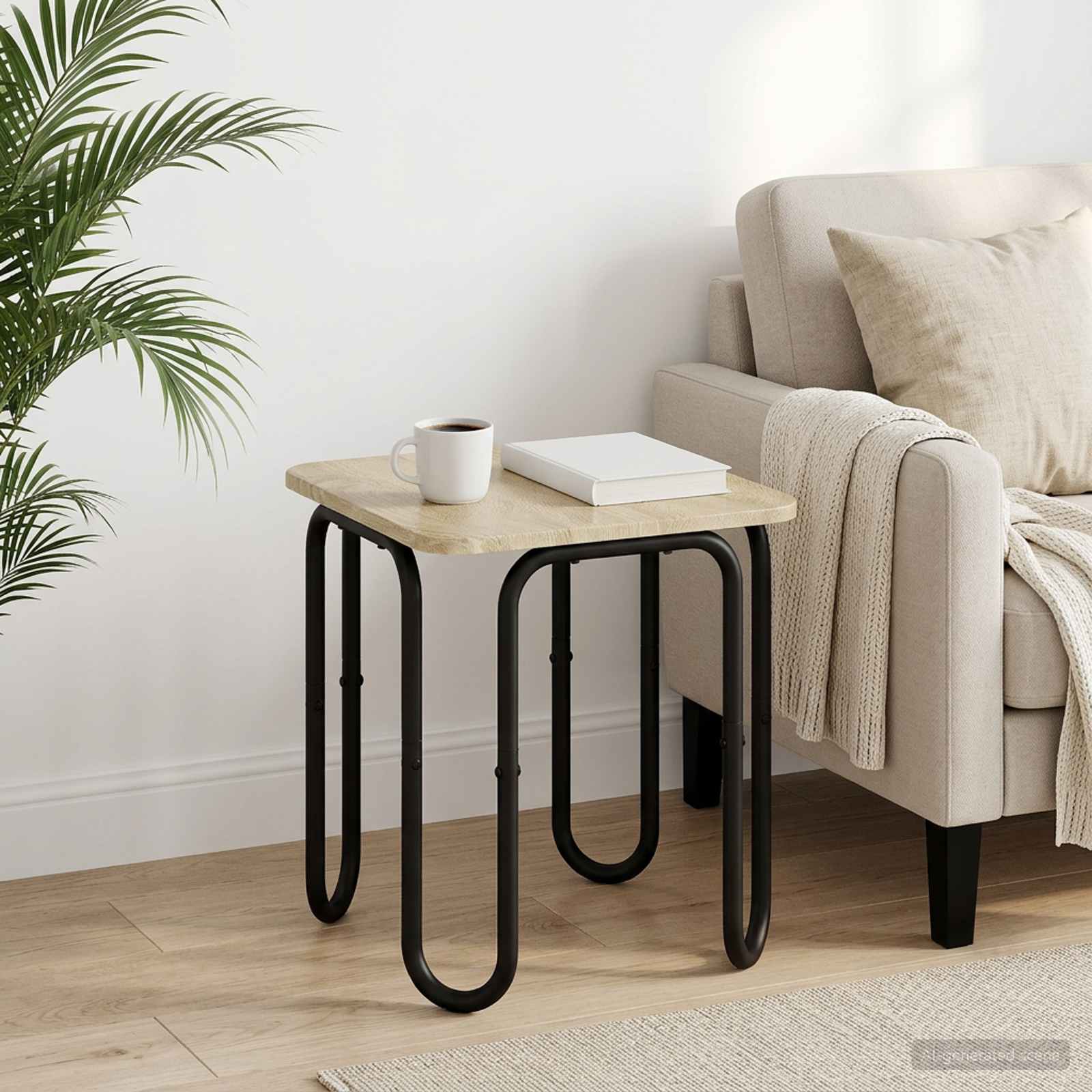 Coffee Table Sonoma Oak 40 x 40 x 45 cm Engineered Wood