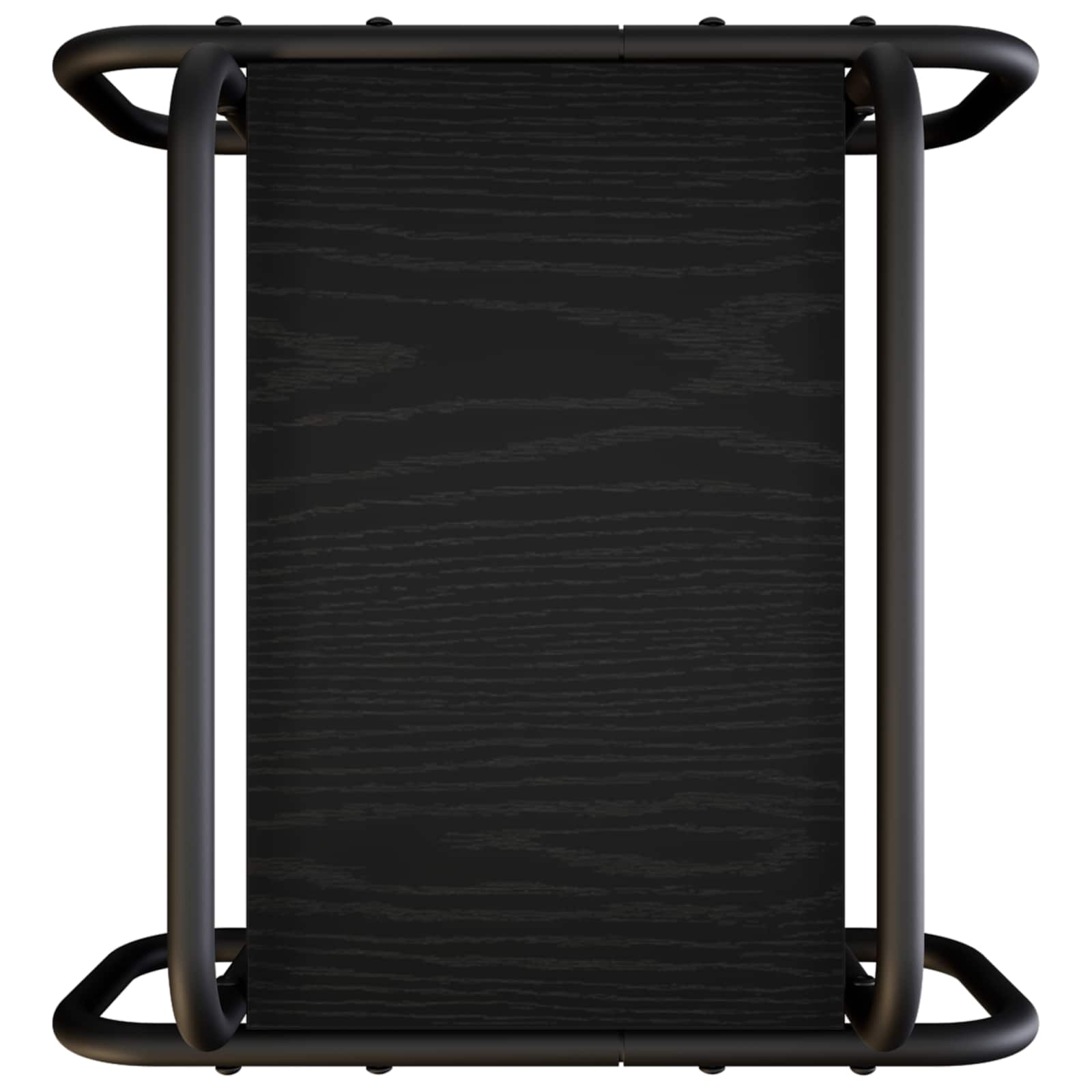 Coffee Table Black Oak 40 x 40 x 51 cm Engineered Wood