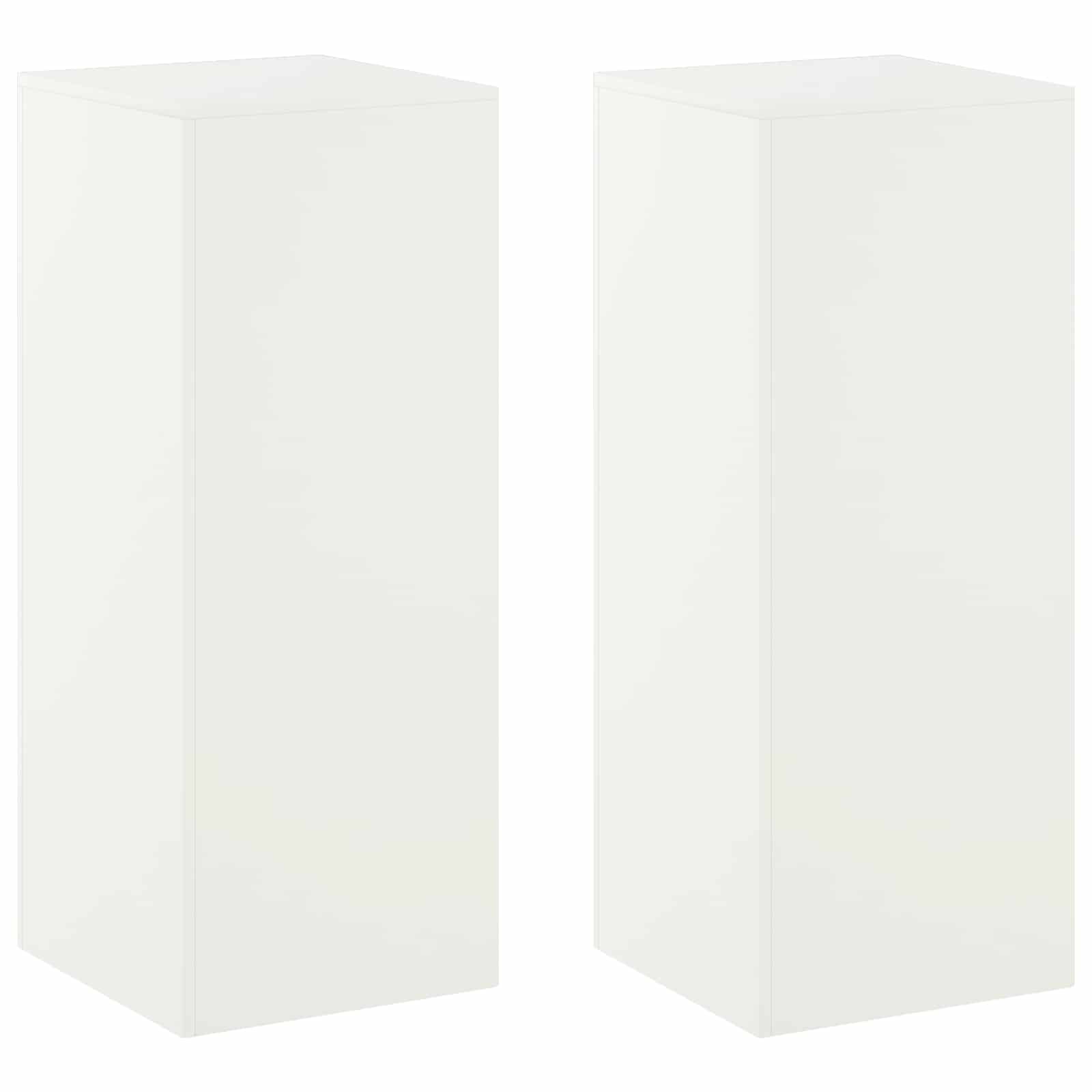 Plant Stand 2 pcs White 40 x 40 x 100 cm Steel