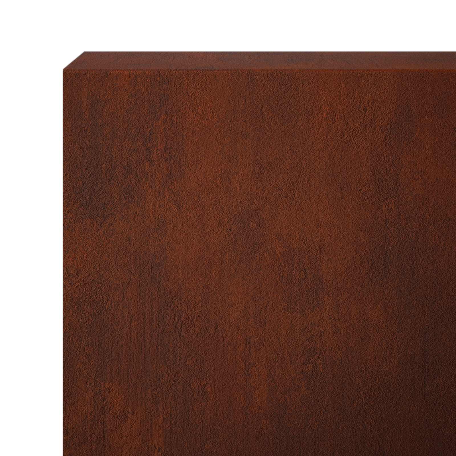 Garden Edging Cover 10 pcs 100 x 5 x 15 cm Weathering Steel