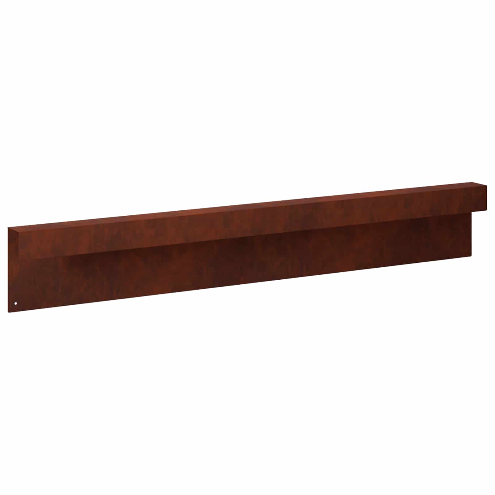 Garden Edging Cover 10 pcs 100 x 5 x 15 cm Weathering Steel