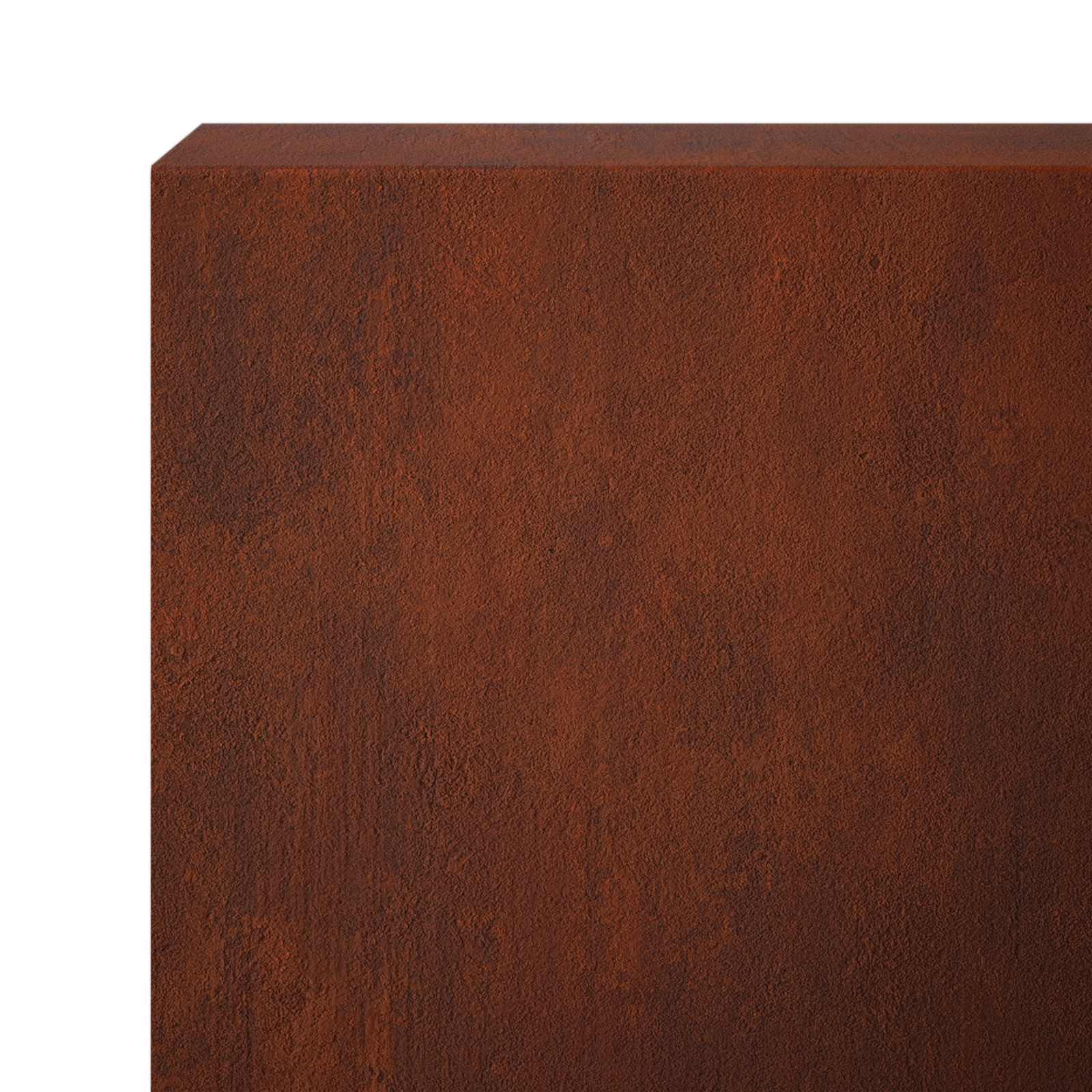 Garden Edging Cover 10 pcs 100 x 6 x 15 cm Weathering Steel