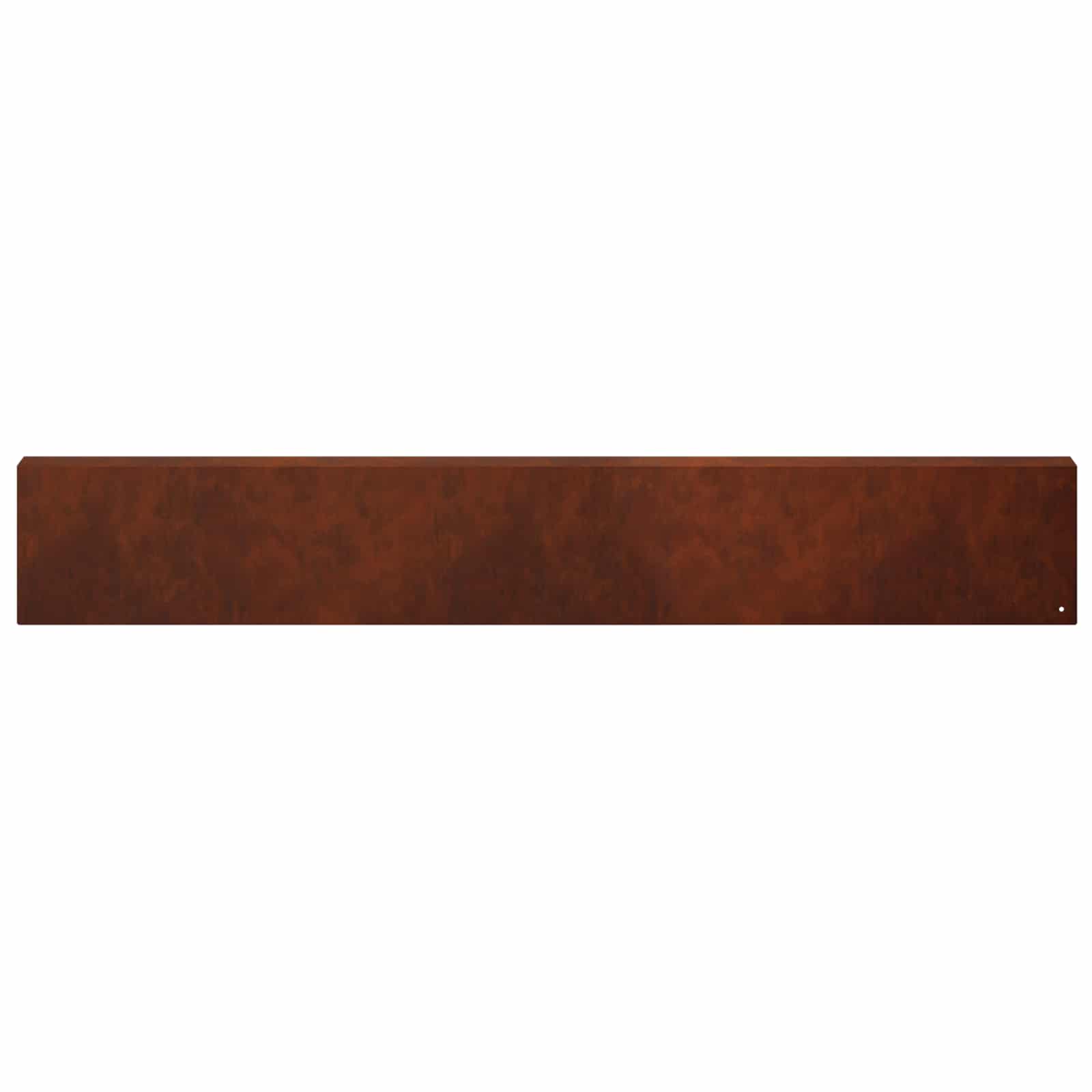 Garden Edging Cover 10 pcs 100 x 6 x 15 cm Weathering Steel