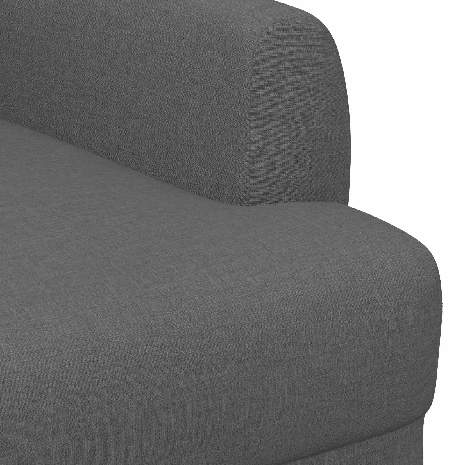 Loveseat with button tufted Dark Grey 116 x 67 x 80 cm Fabric