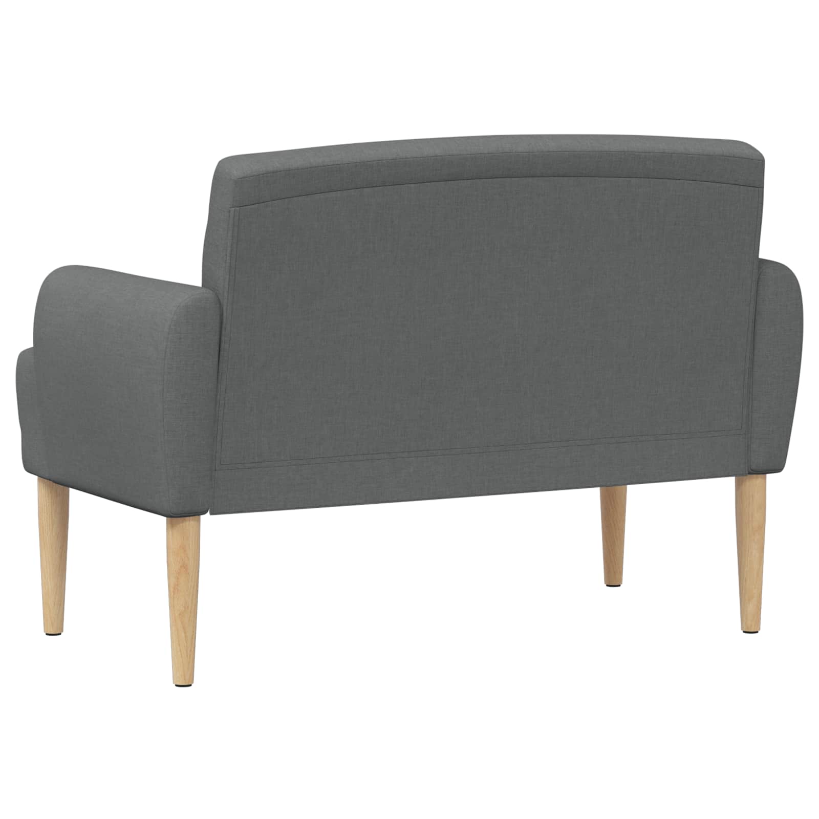 Loveseat with button tufted Dark Grey 116 x 67 x 80 cm Fabric