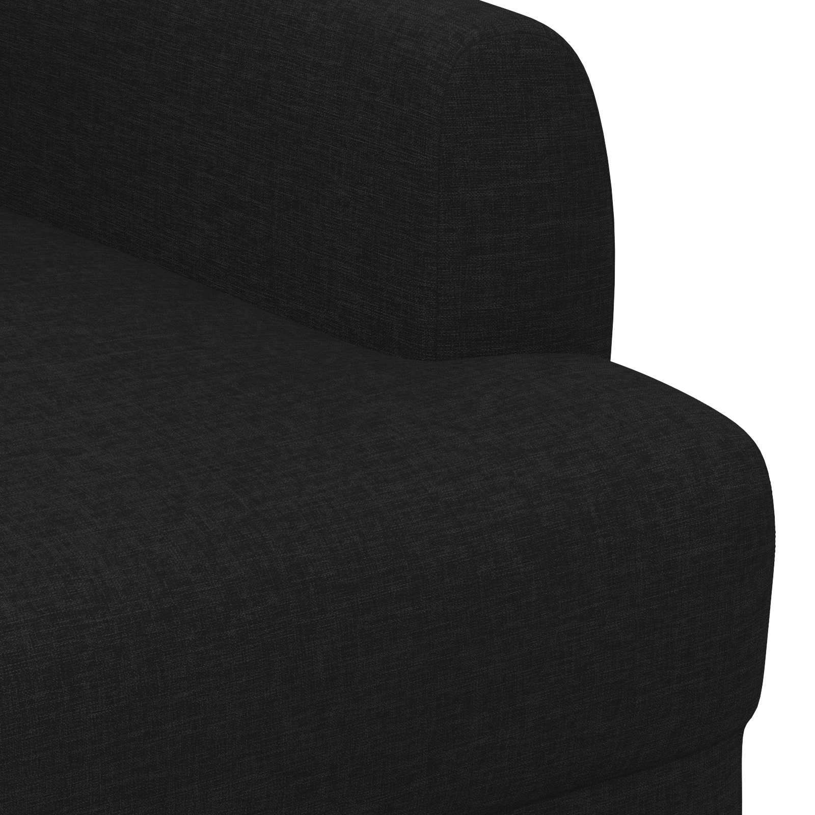 Loveseat with button tufted Black 116 x 67 x 80 cm Fabric