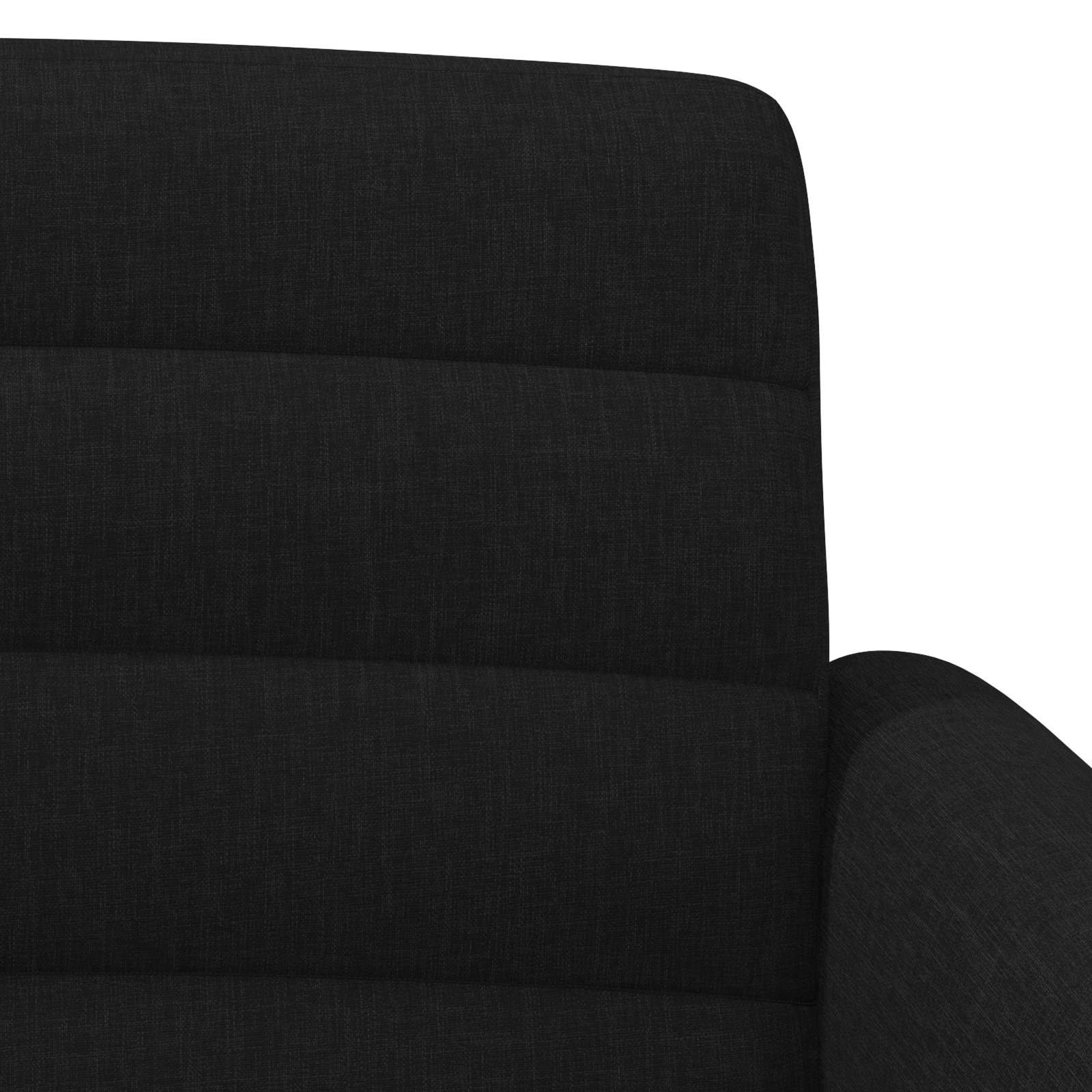 Loveseat with button tufted Black 116 x 67 x 80 cm Fabric