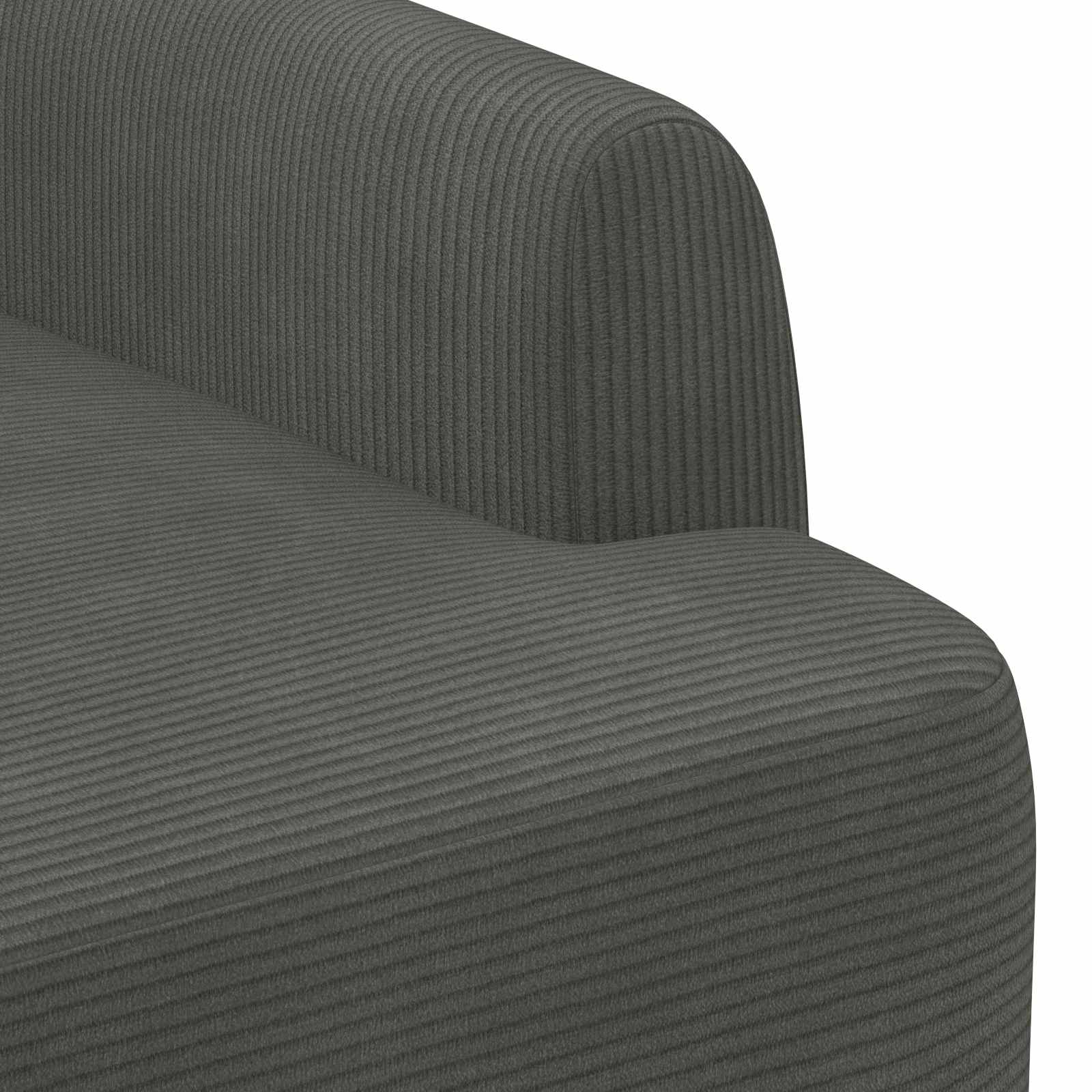 Loveseat with button tufted Dark Grey 116 x 67 x 81 cm