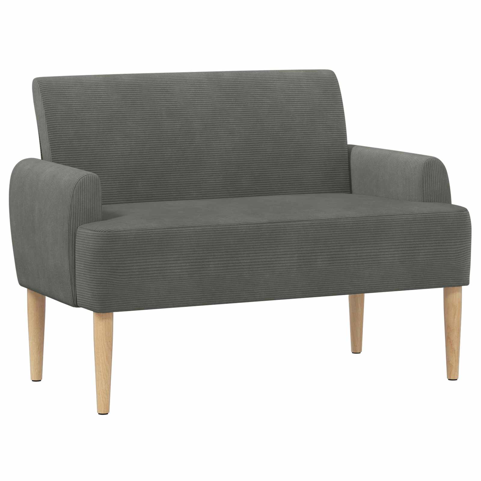Loveseat with button tufted Dark Grey 116 x 67 x 81 cm