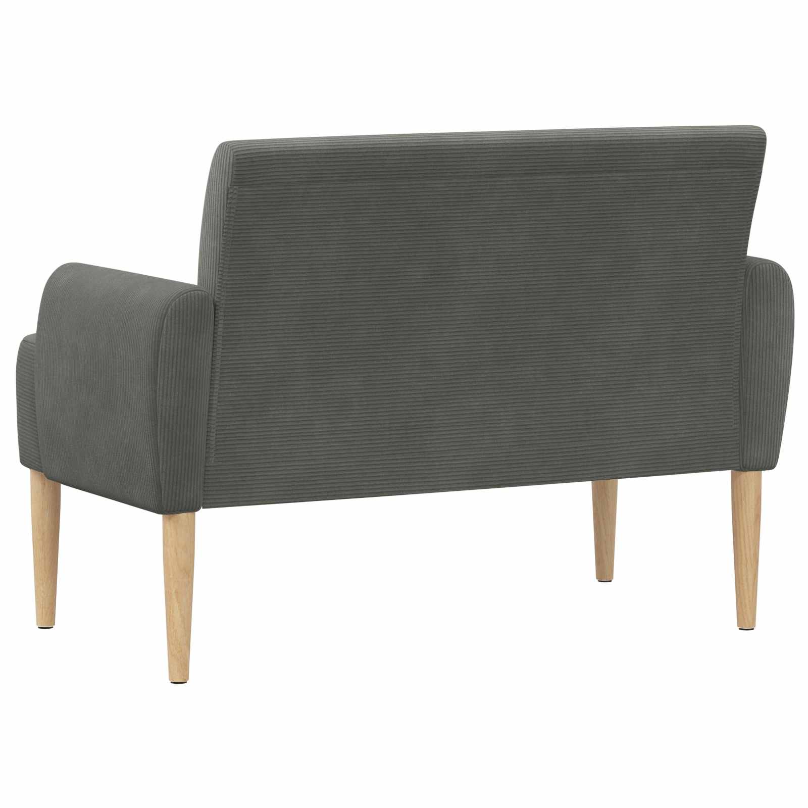 Loveseat with button tufted Dark Grey 116 x 67 x 81 cm