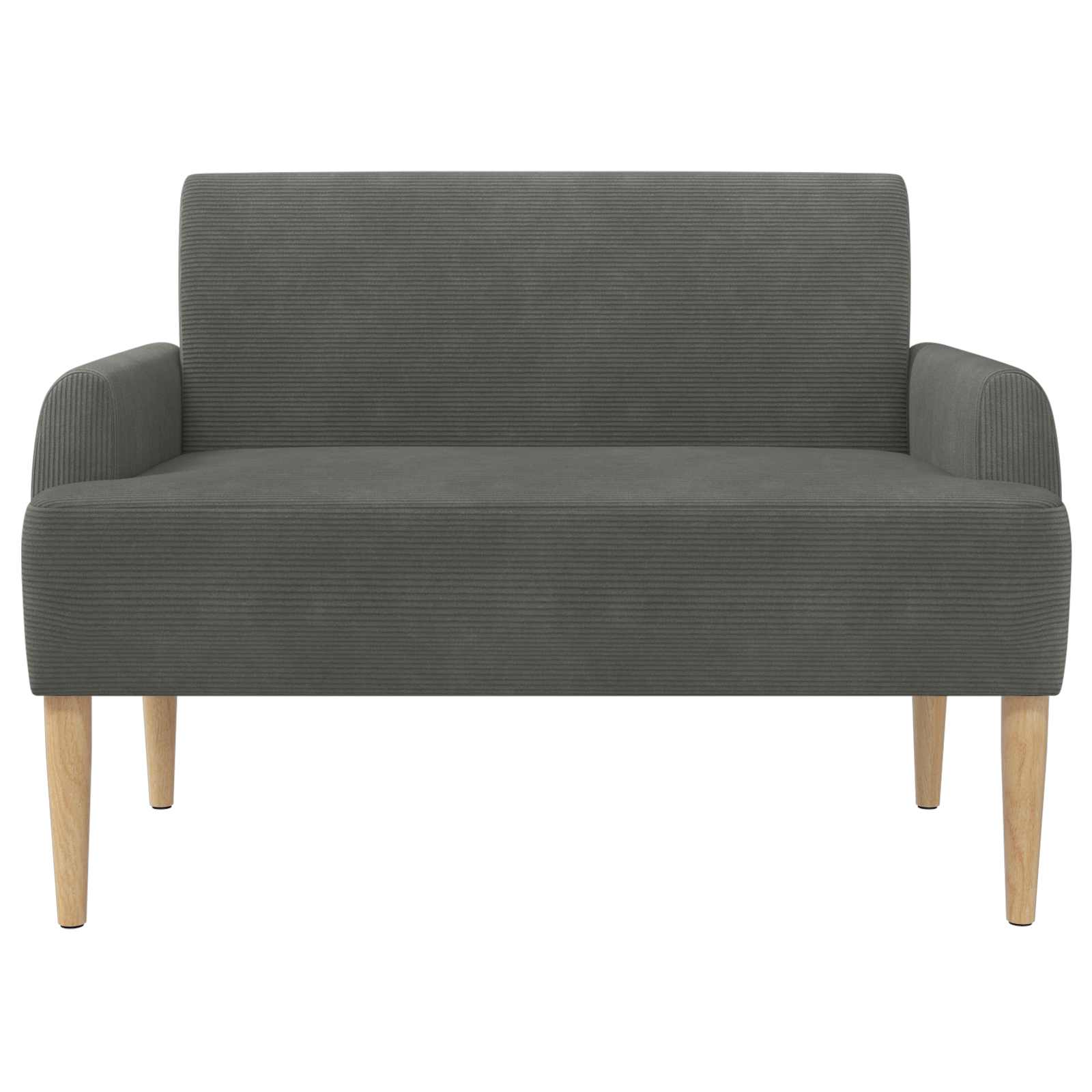 Loveseat with button tufted Dark Grey 116 x 67 x 81 cm