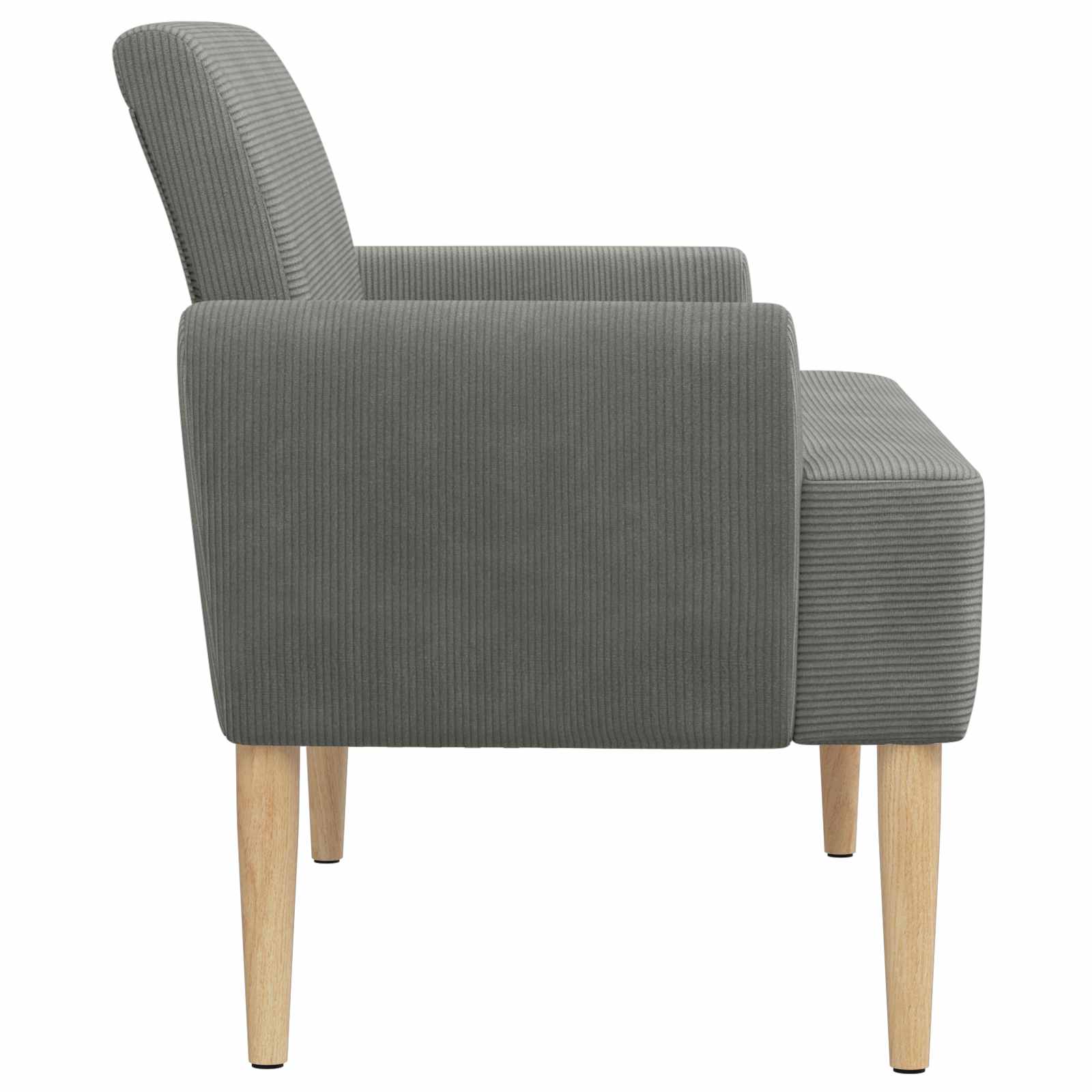 Loveseat with button tufted Dark Grey 116 x 67 x 81 cm