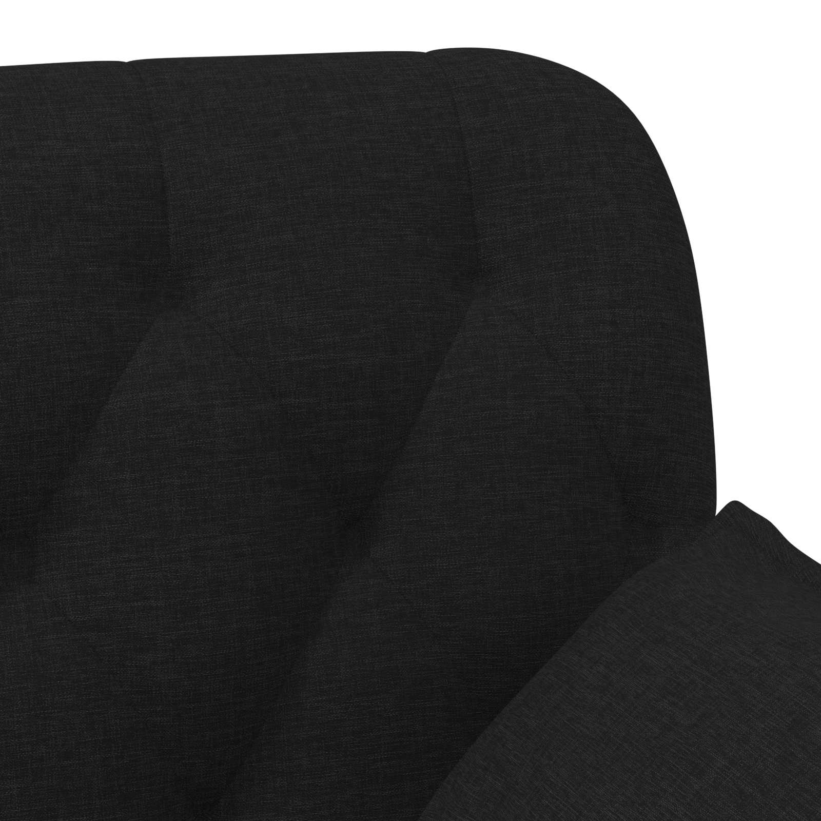 Loveseat with button tufted Black 111 x 68 x 80 cm Fabric