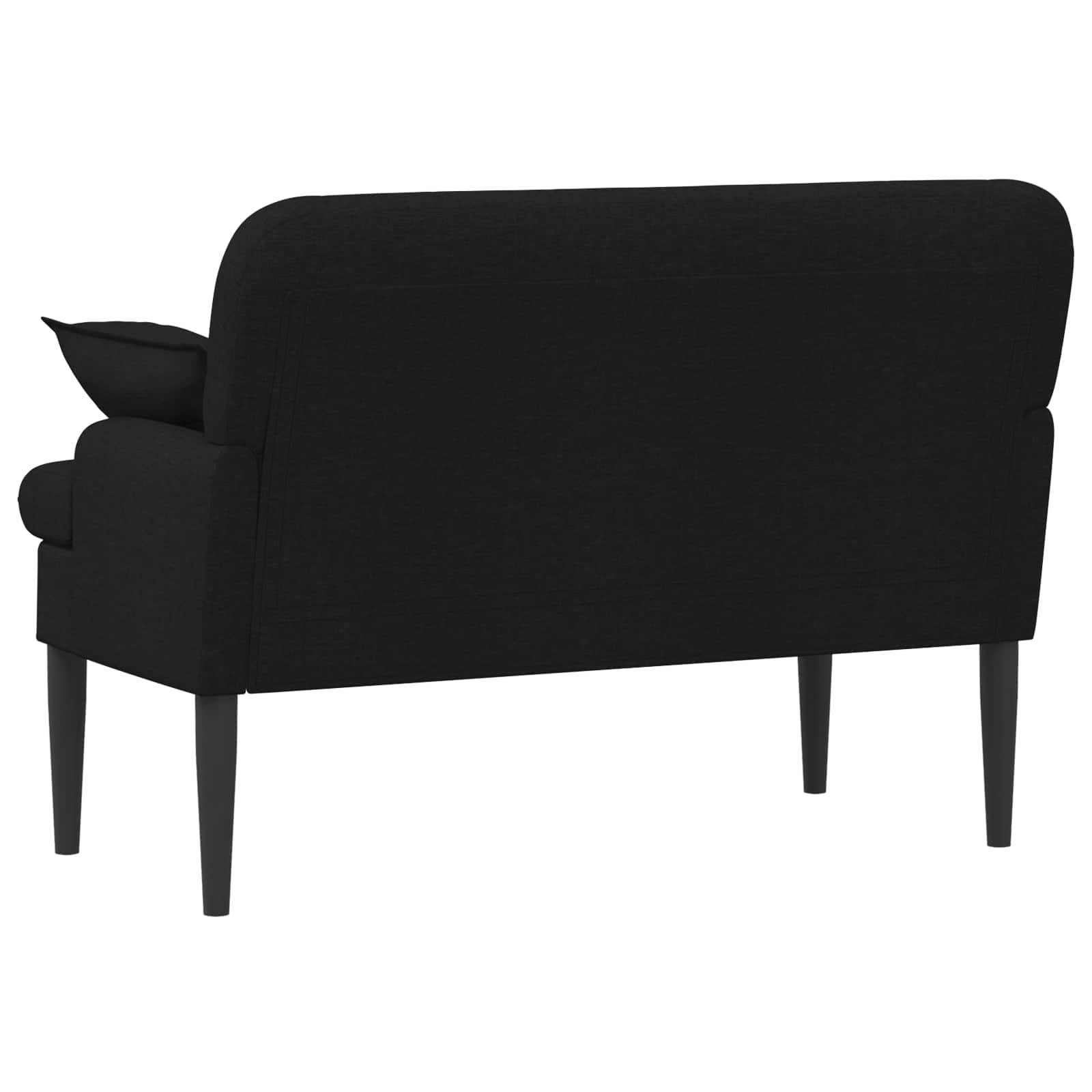Loveseat with button tufted Black 111 x 68 x 80 cm Fabric
