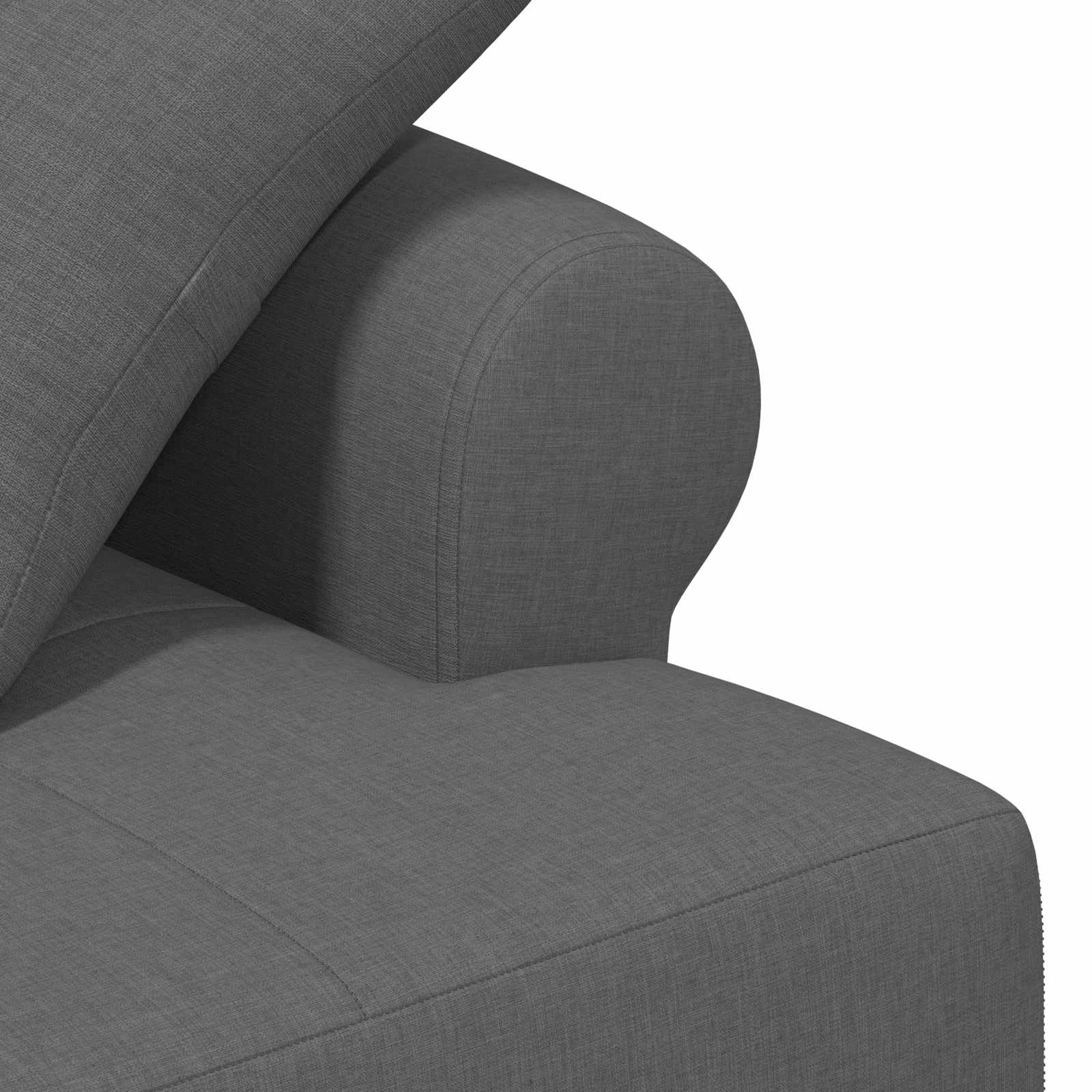 Loveseat with button tufted Dark Grey 120 x 65 x 79 cm Fabric