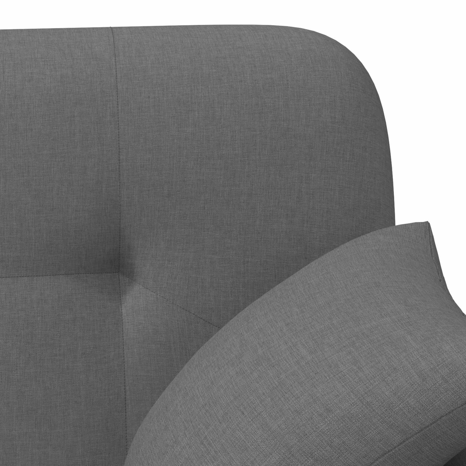 Loveseat with button tufted Dark Grey 120 x 65 x 79 cm Fabric