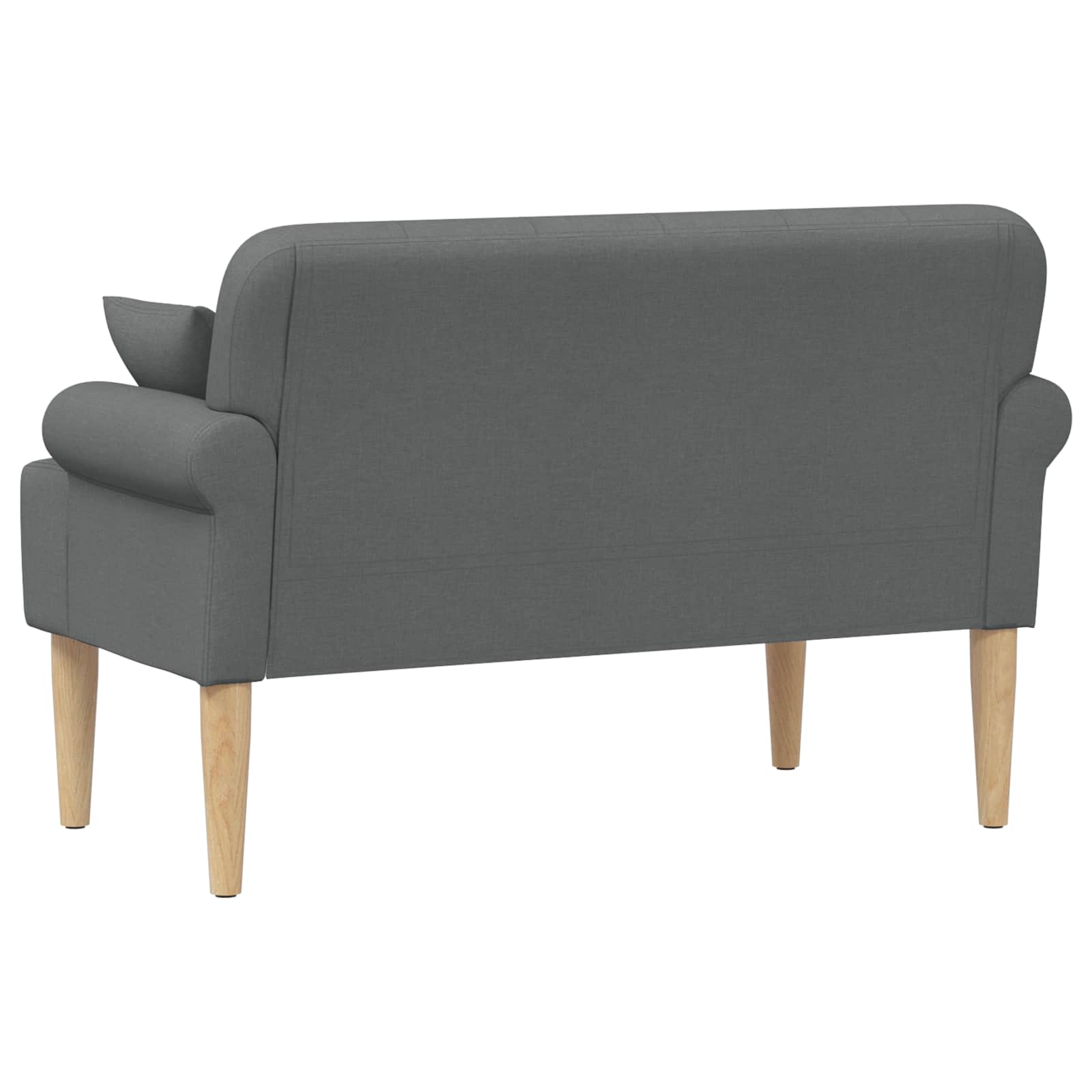 Loveseat with button tufted Dark Grey 120 x 65 x 79 cm Fabric