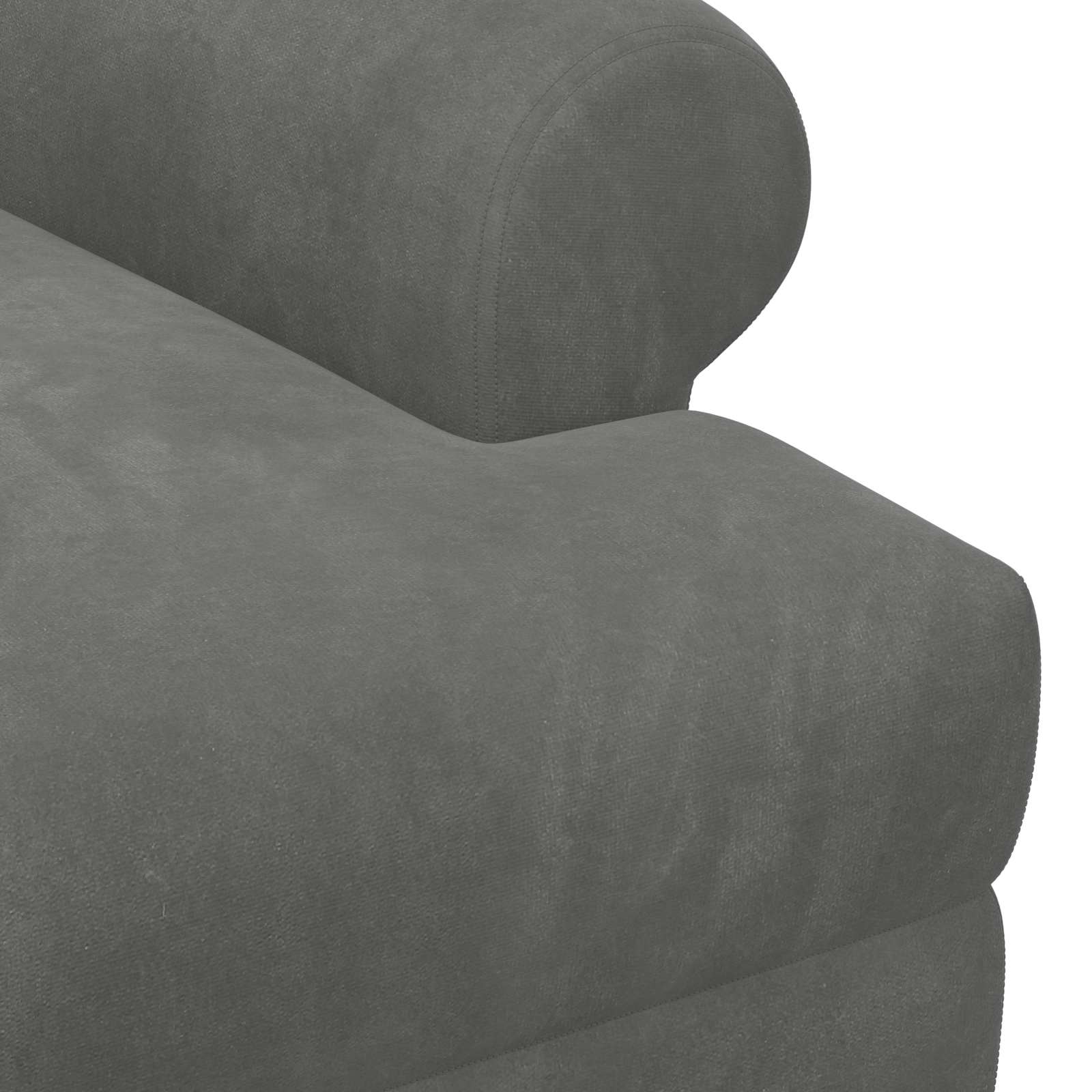 Loveseat with button tufted Dark Grey 120 x 66 x 78 cm Velvet