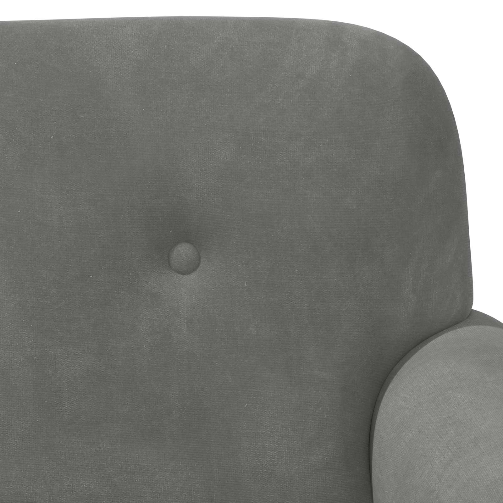 Loveseat with button tufted Dark Grey 120 x 66 x 78 cm Velvet