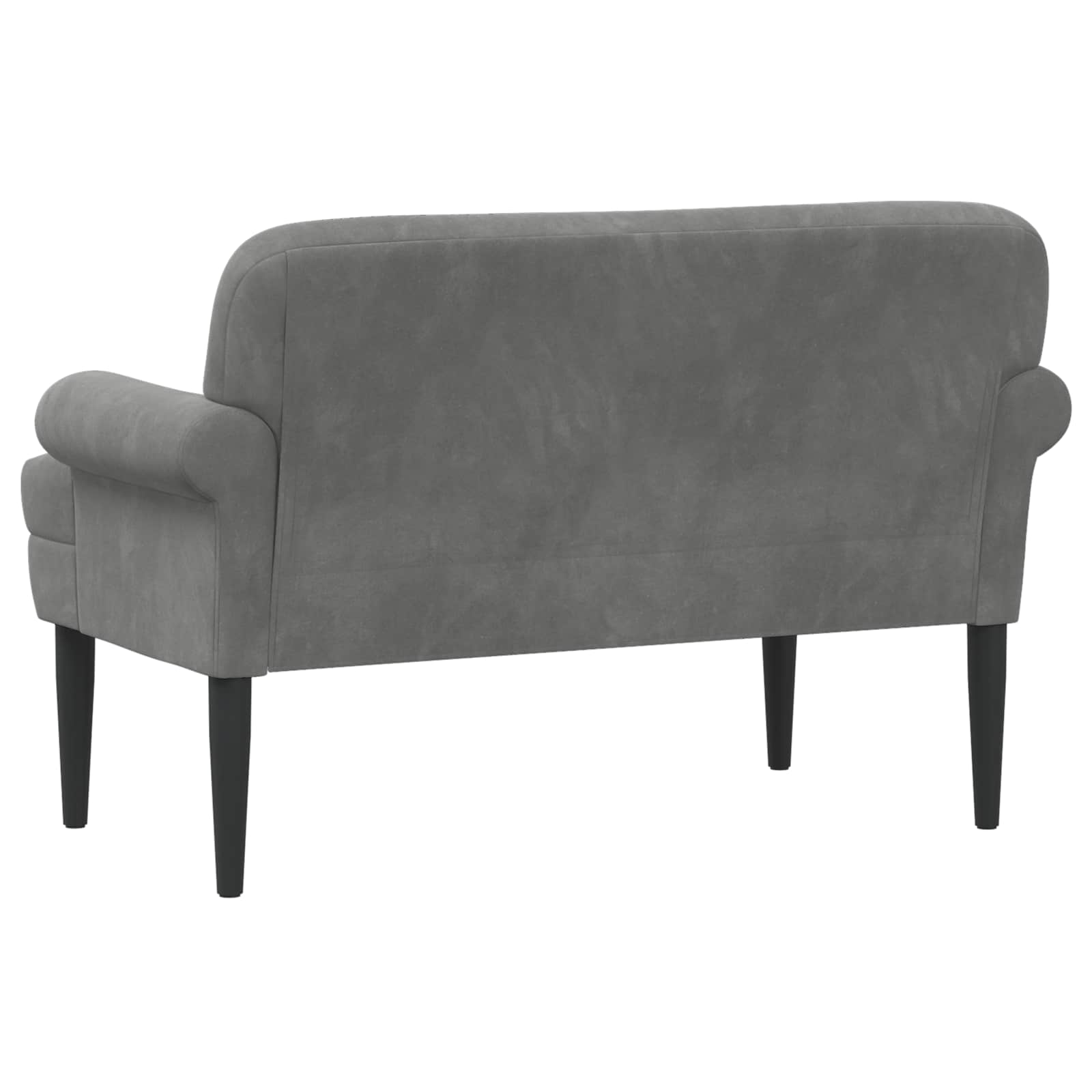 Loveseat with button tufted Dark Grey 120 x 66 x 78 cm Velvet