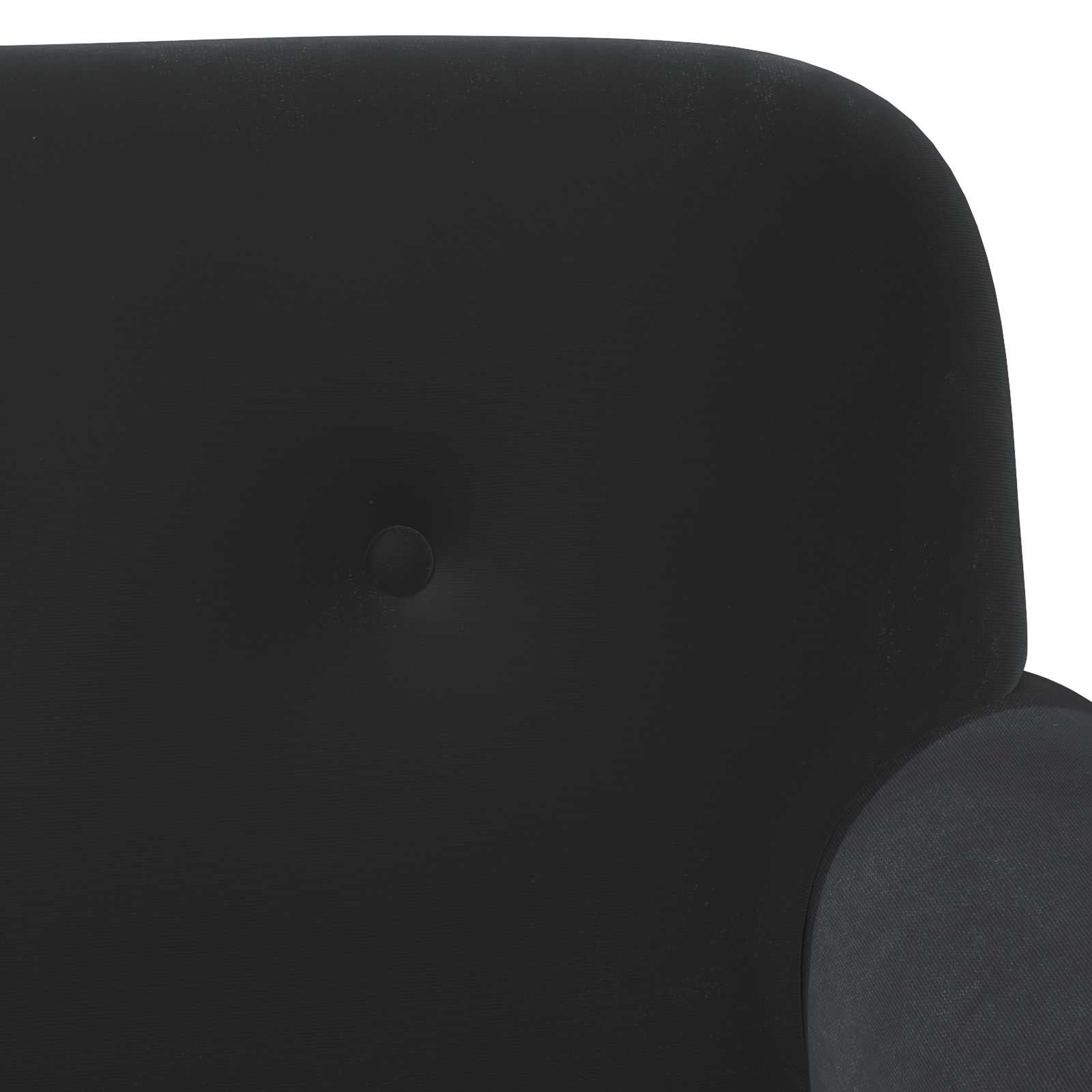 Loveseat with button tufted Black 120 x 66 x 78 cm Velvet