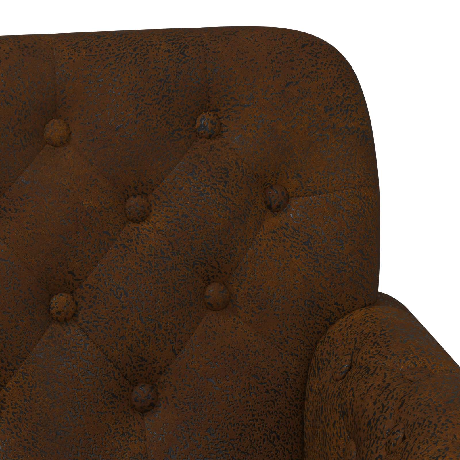 Loveseat with button tufted Brown 120 x 65 x 78 cm