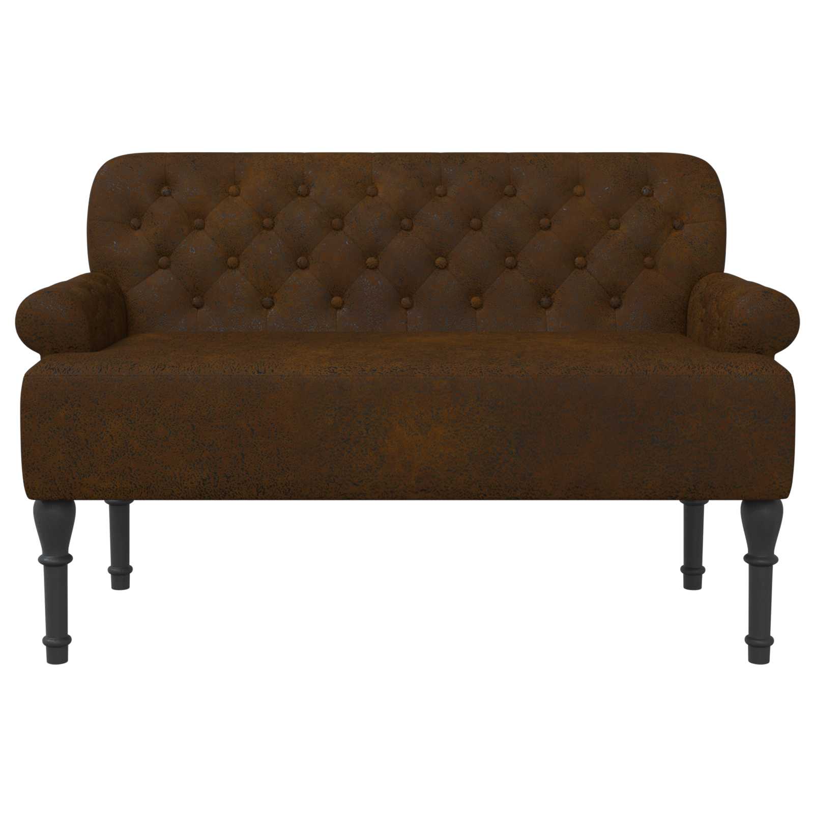 Loveseat with button tufted Brown 120 x 65 x 78 cm