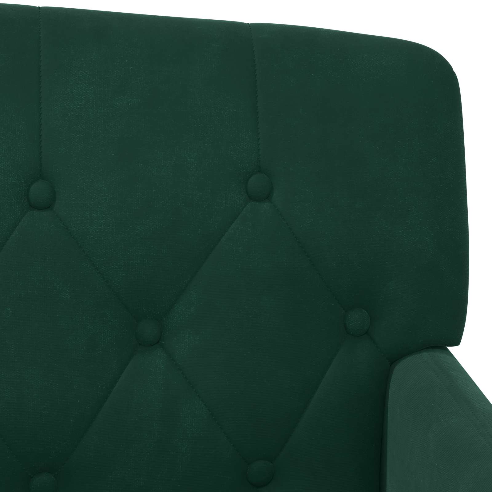 Loveseat with button tufted Dark Green 111 x 65 x 79 cm Velvet