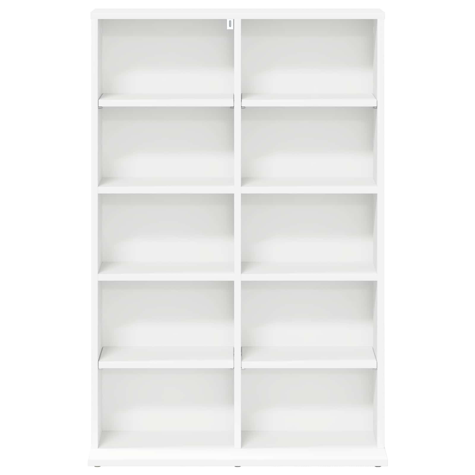 CD Cabinet White 65 x 23.5 x 97.5 cm Engineered Wood