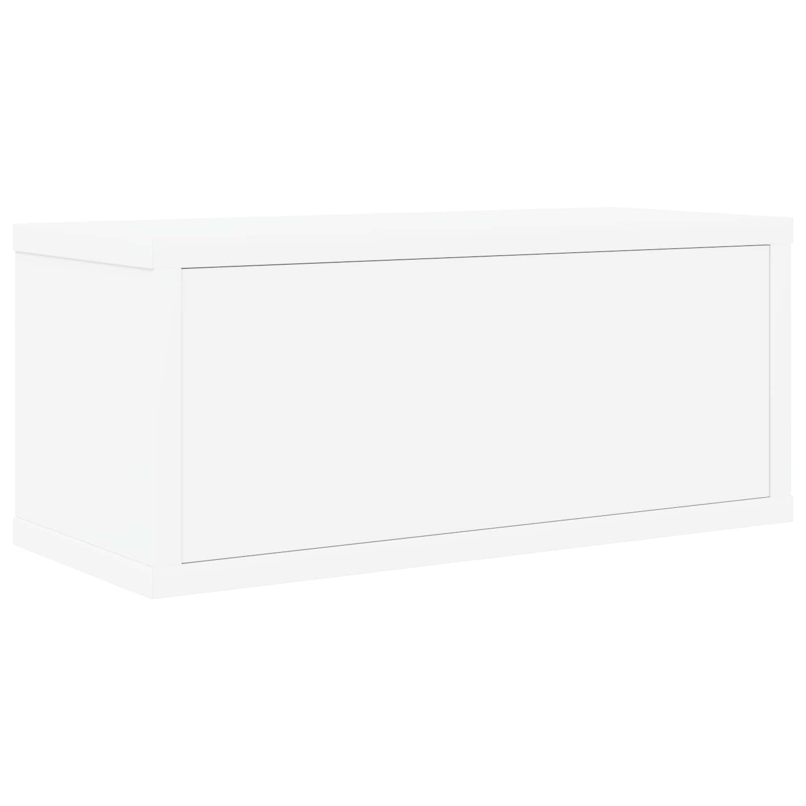 CD Storage Rack White 40 x 17 x 17 cm Engineered Wood