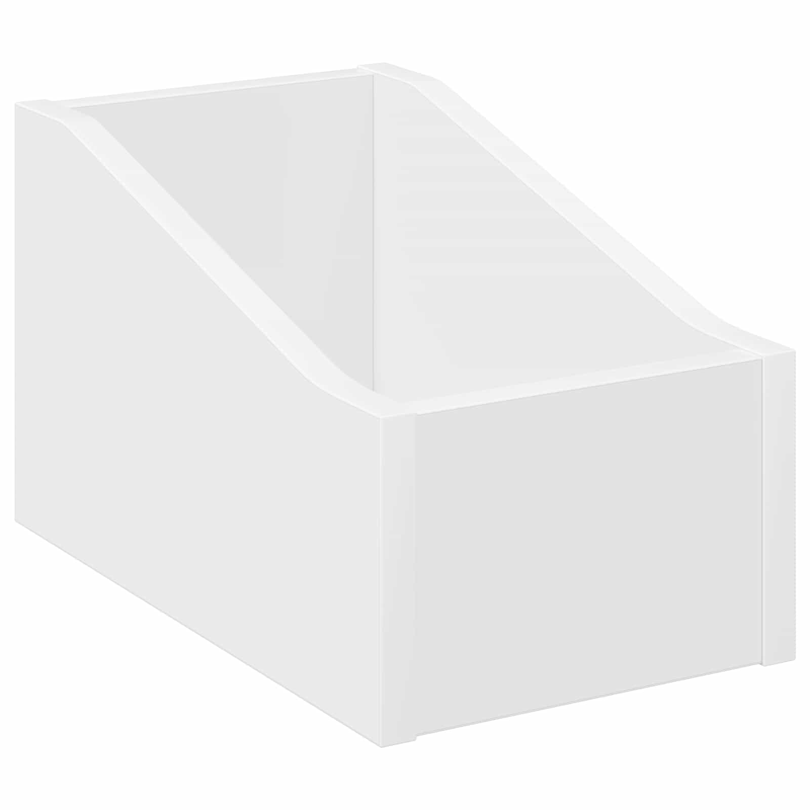 LP Record Box 2 pcs White 18 x 32 x 18 cm Engineered Wood